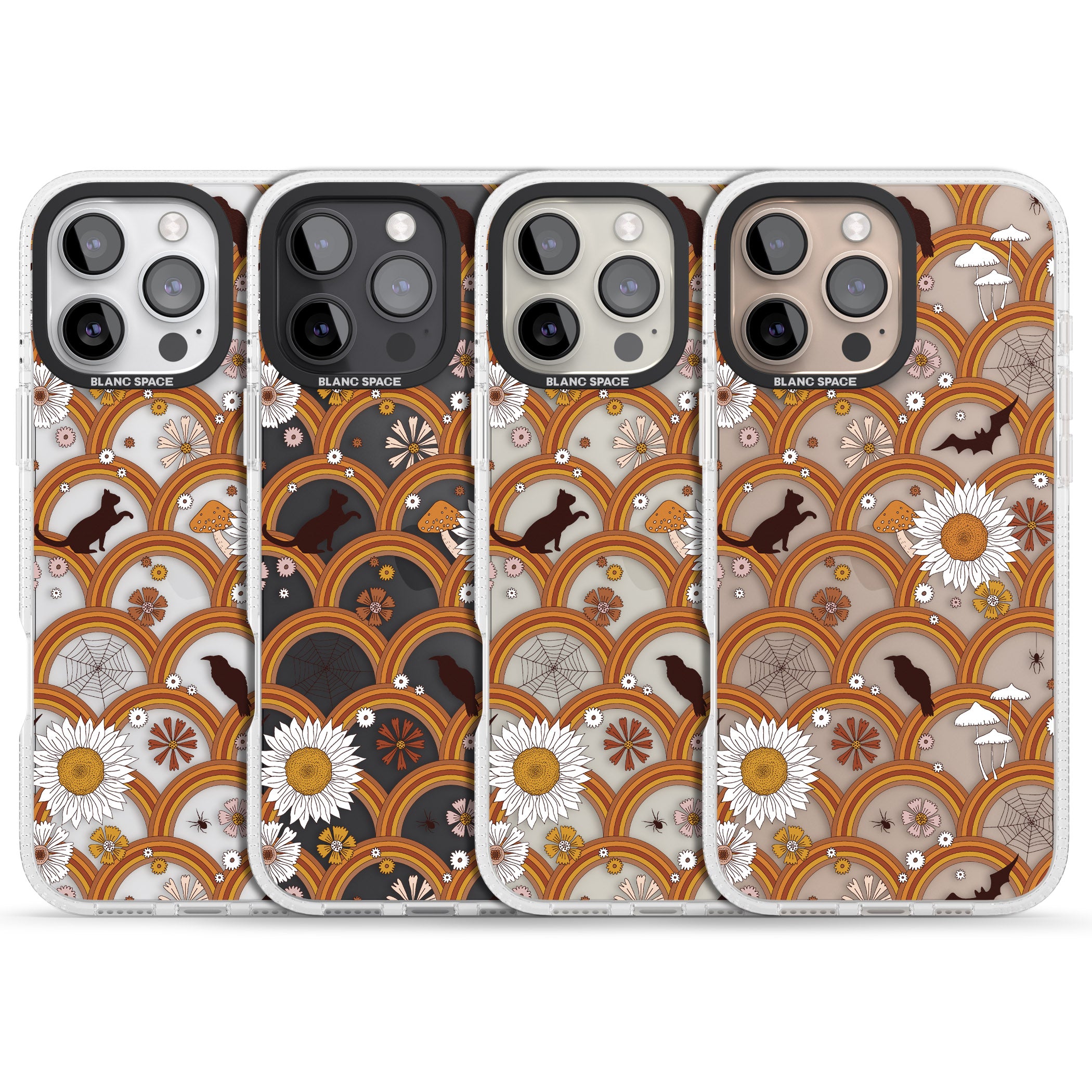 Halloween Rainbows iPhone 16 Pro Max / 16 Pro Clear Case Impact Air - Blanc Space