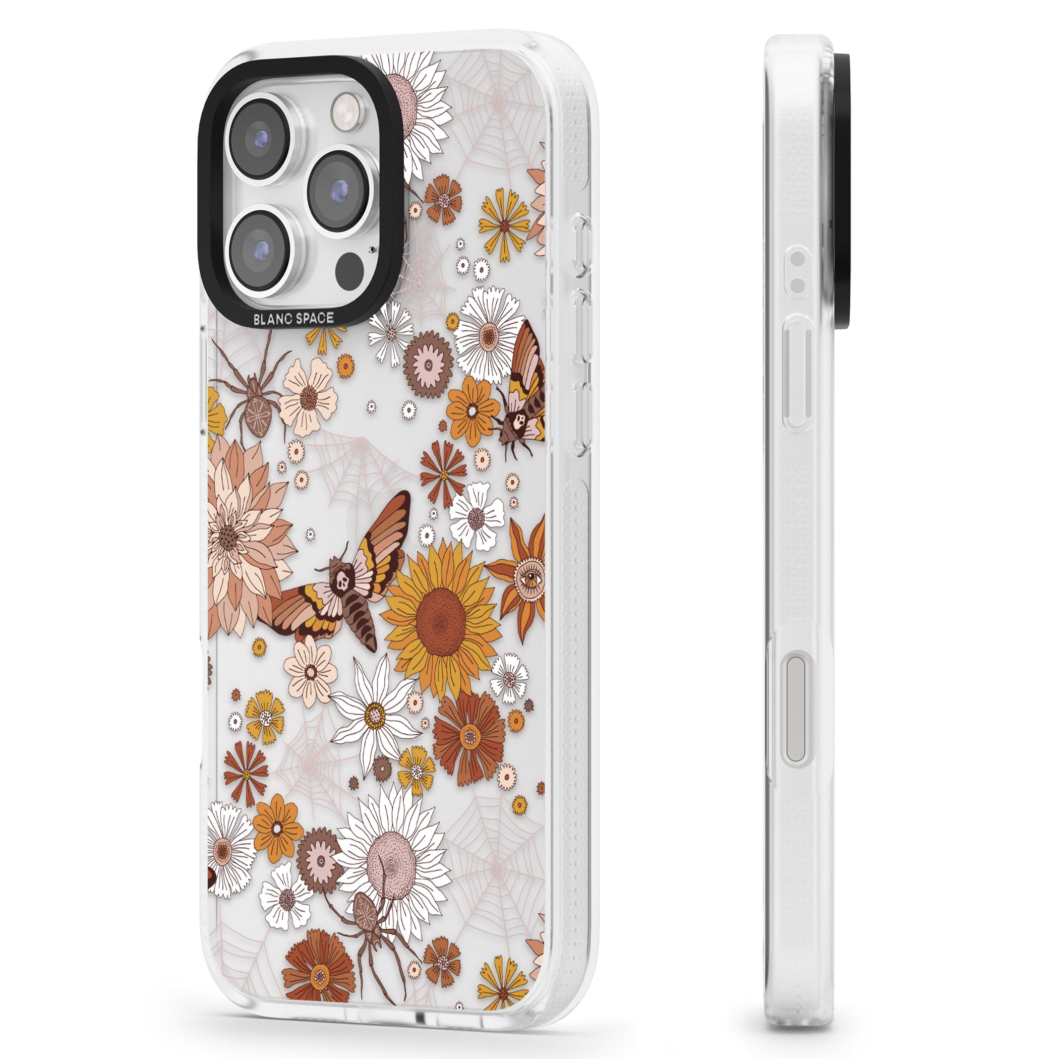 Halloween Wildlife iPhone 16 Pro Max / 16 Pro Clear Case Impact Air - Blanc Space