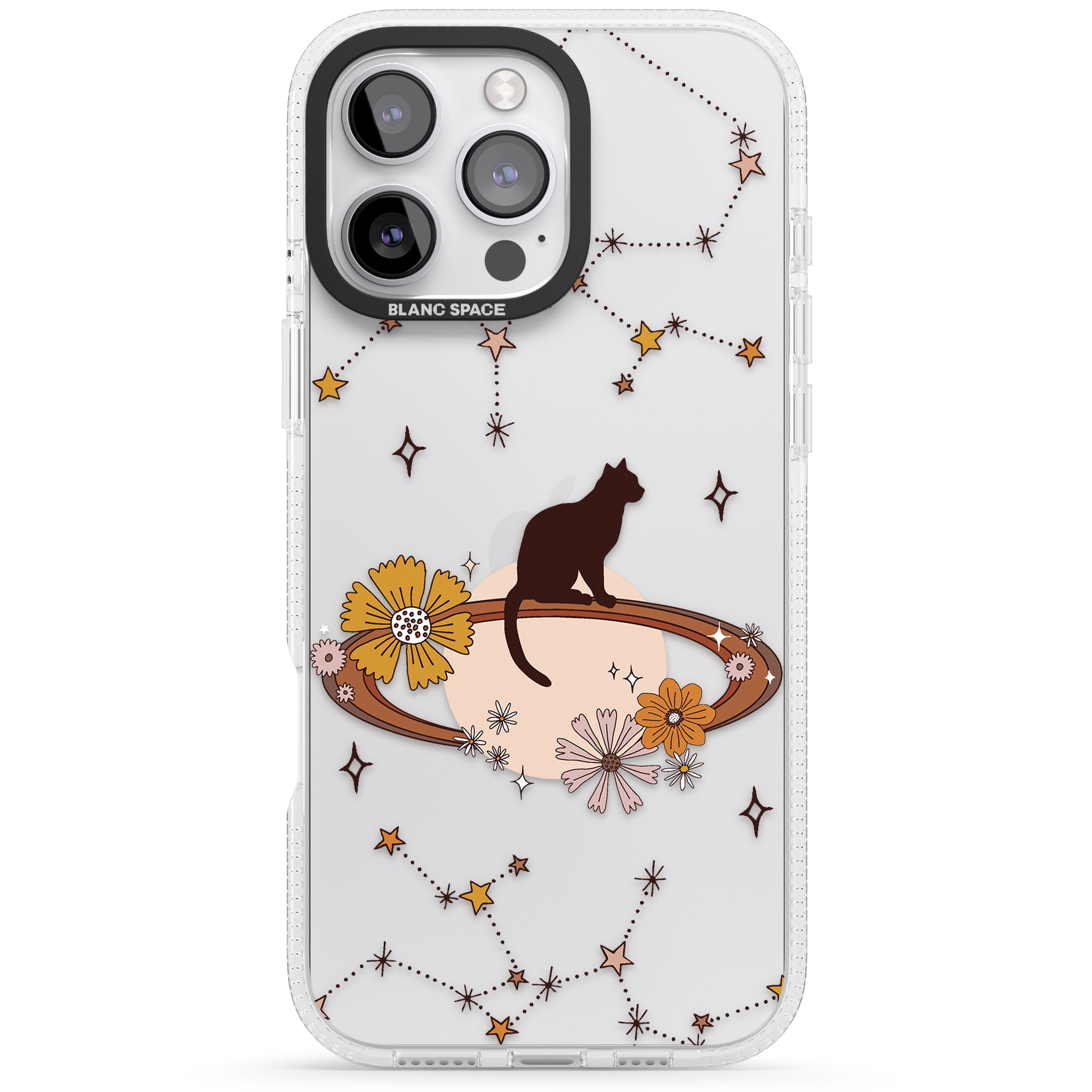 Feline Phenomenon iPhone 16 Pro Max / 16 Pro Clear Case Impact Air - Blanc Space