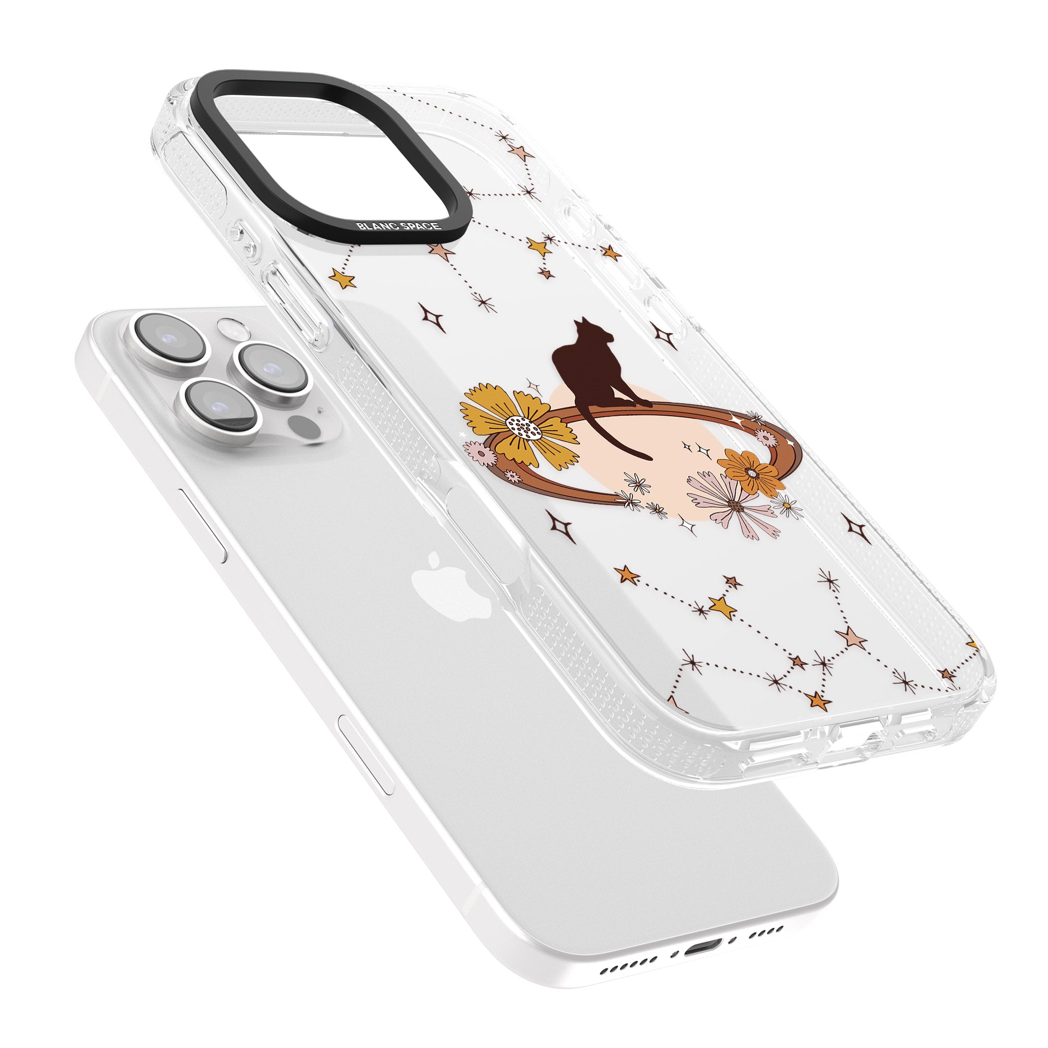 Feline Phenomenon iPhone 16 Pro Max / 16 Pro Clear Case Impact Air - Blanc Space