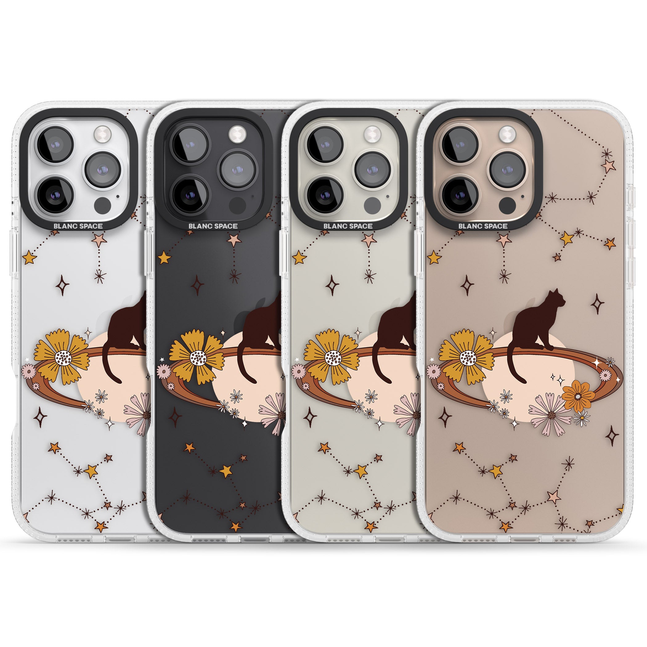 Feline Phenomenon iPhone 16 Pro Max / 16 Pro Clear Case Impact Air - Blanc Space