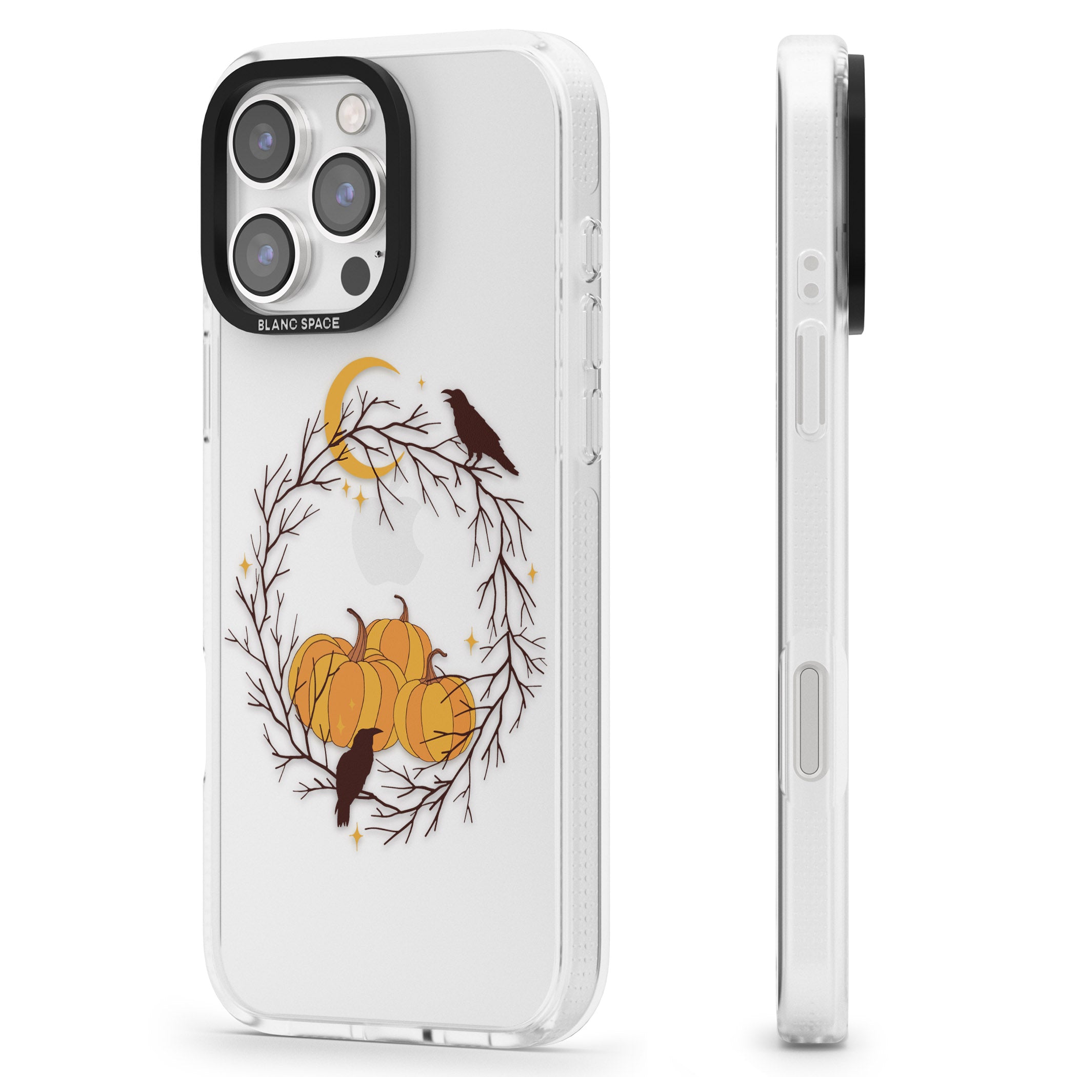 Pumpkin Patch iPhone 16 Pro Max / 16 Pro Clear Case Impact Air - Blanc Space
