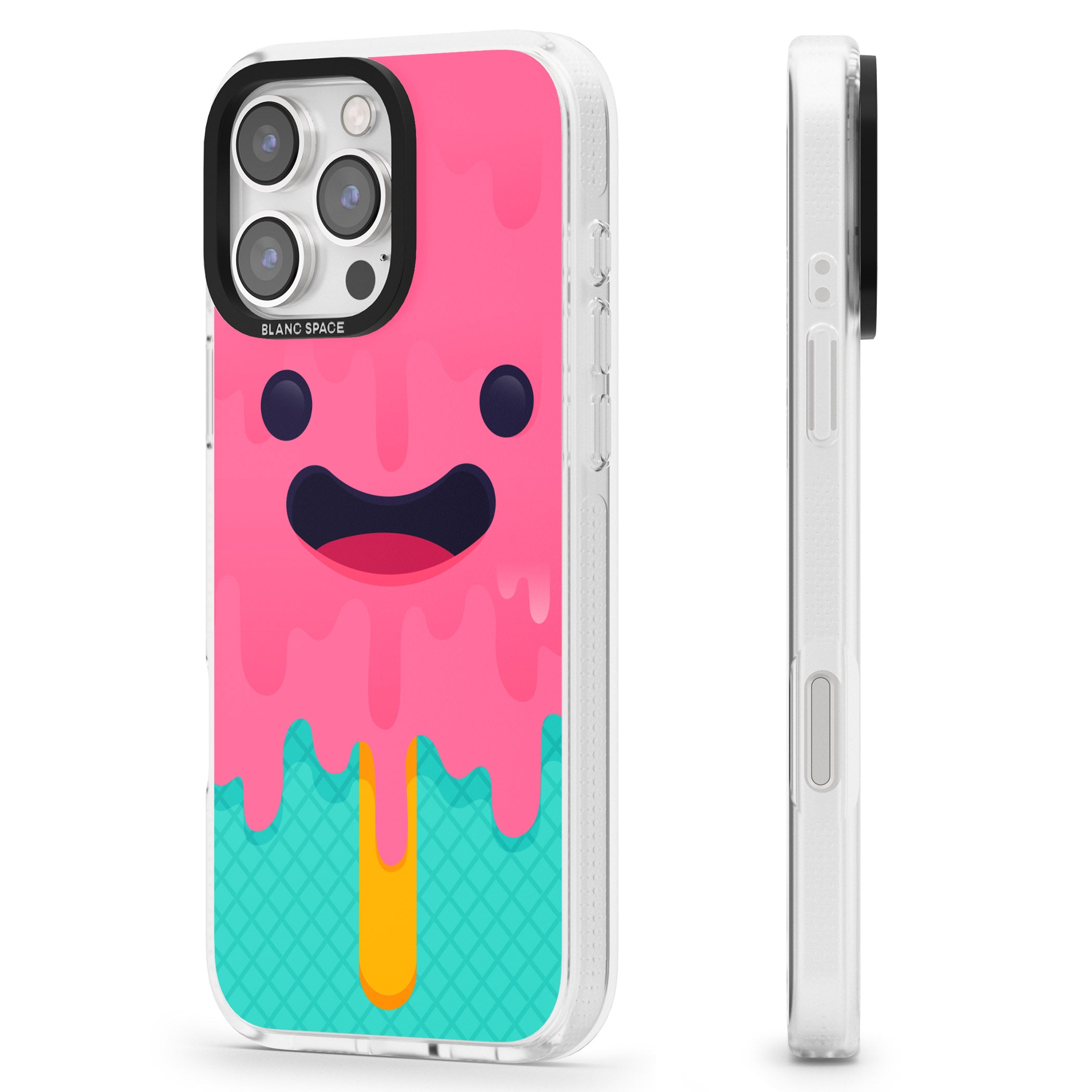 Ice Lolly iPhone 16 Pro Max / 16 Pro Clear Case Impact Air - Blanc Space