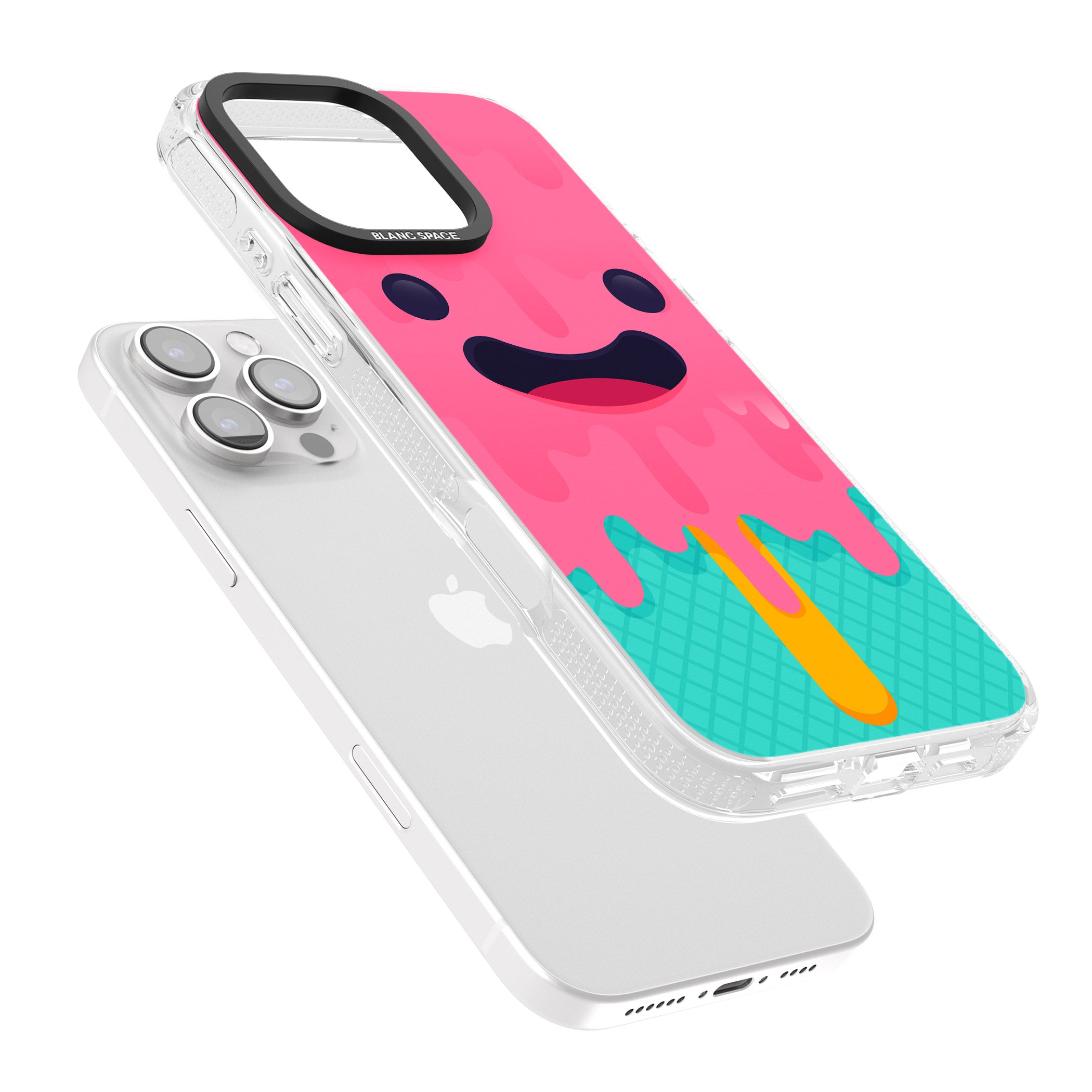 Ice Lolly iPhone 16 Pro Max / 16 Pro Clear Case Impact Air - Blanc Space