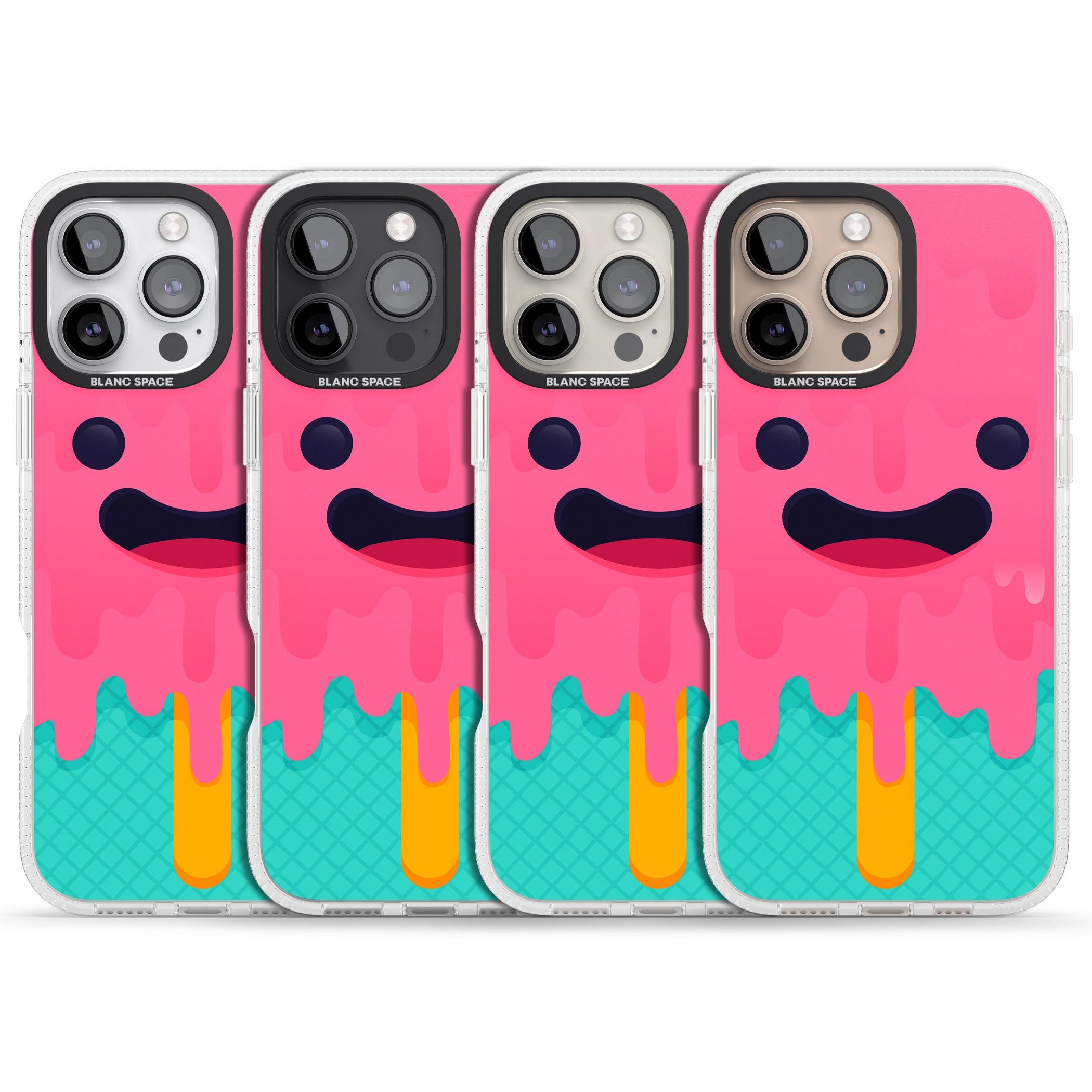 Ice Lolly iPhone 16 Pro Max / 16 Pro Clear Case Impact Air - Blanc Space