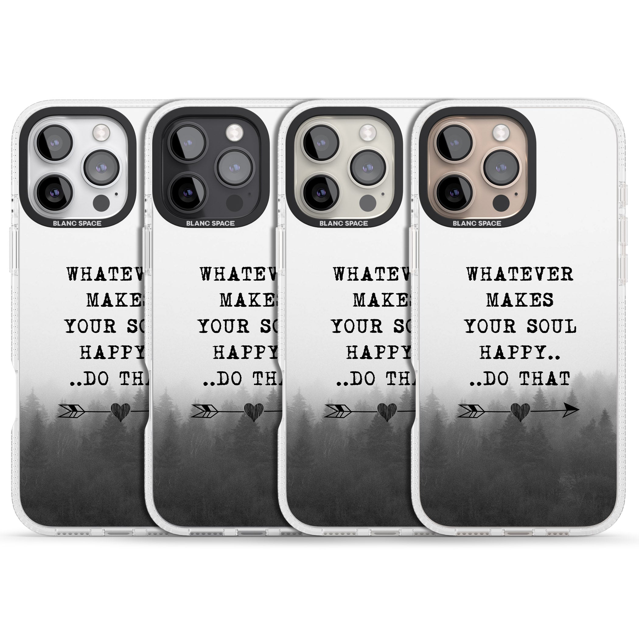 Whatever Makes Your Soul Quote iPhone 16 Pro Max / 16 Pro Clear Case Impact Air - Blanc Space