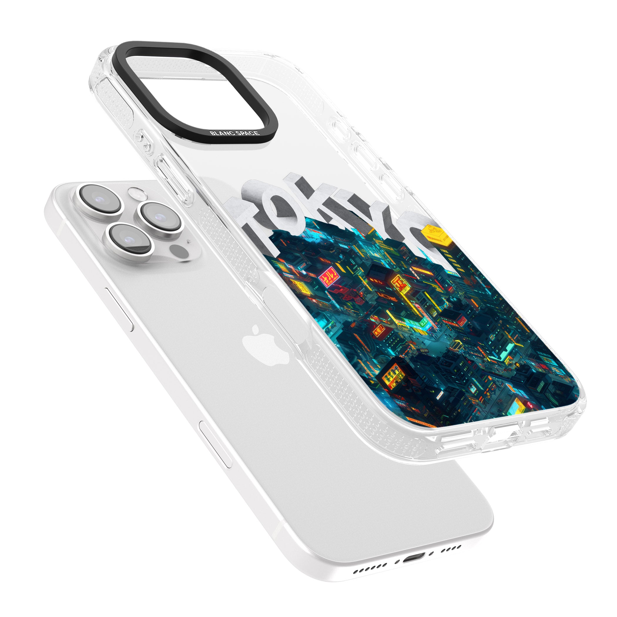 Tokyo iPhone 16 Pro Max / 16 Pro Clear Case Impact Air - Blanc Space