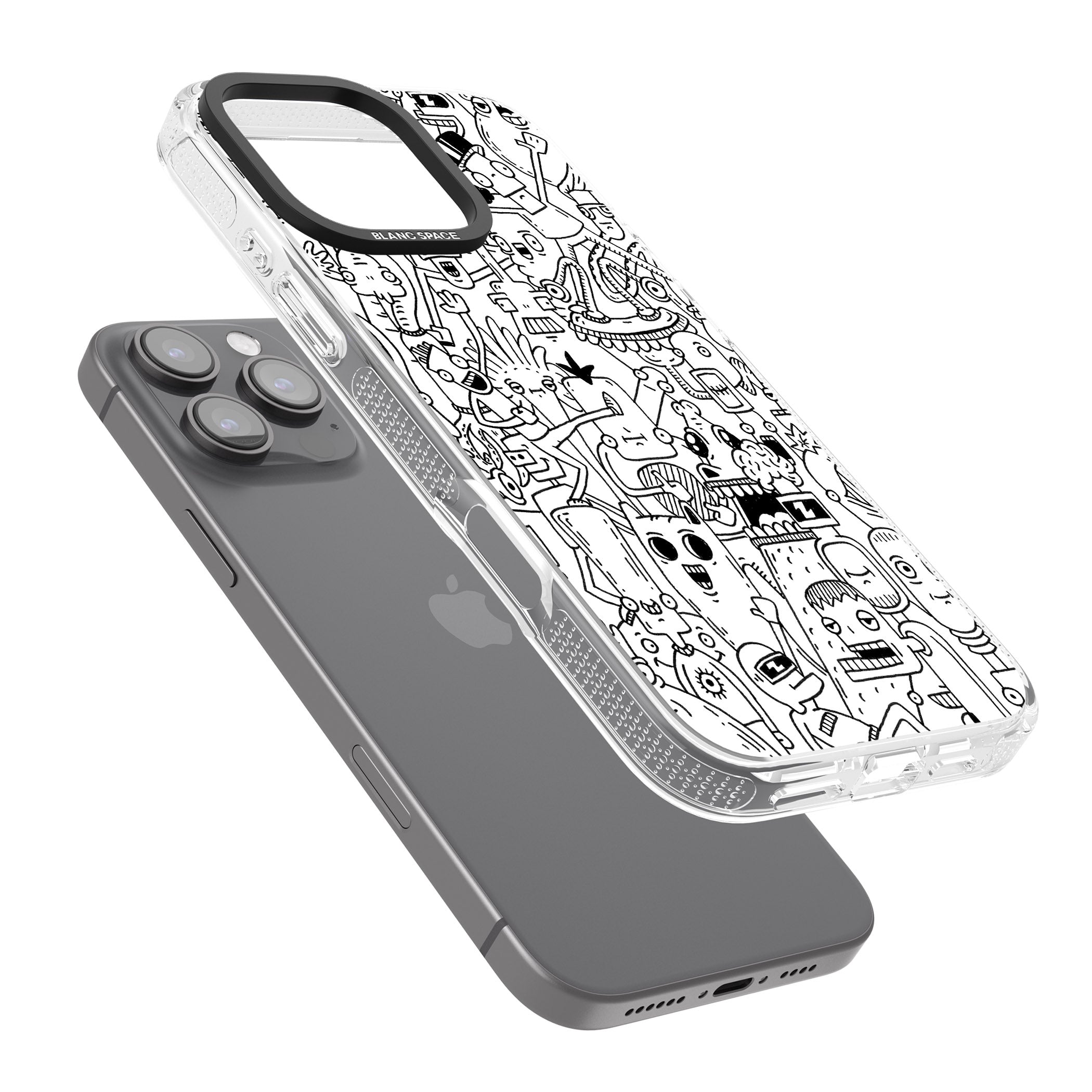 Stack Original iPhone 16 Pro Max / 16 Pro Clear Case Impact Air - Blanc Space