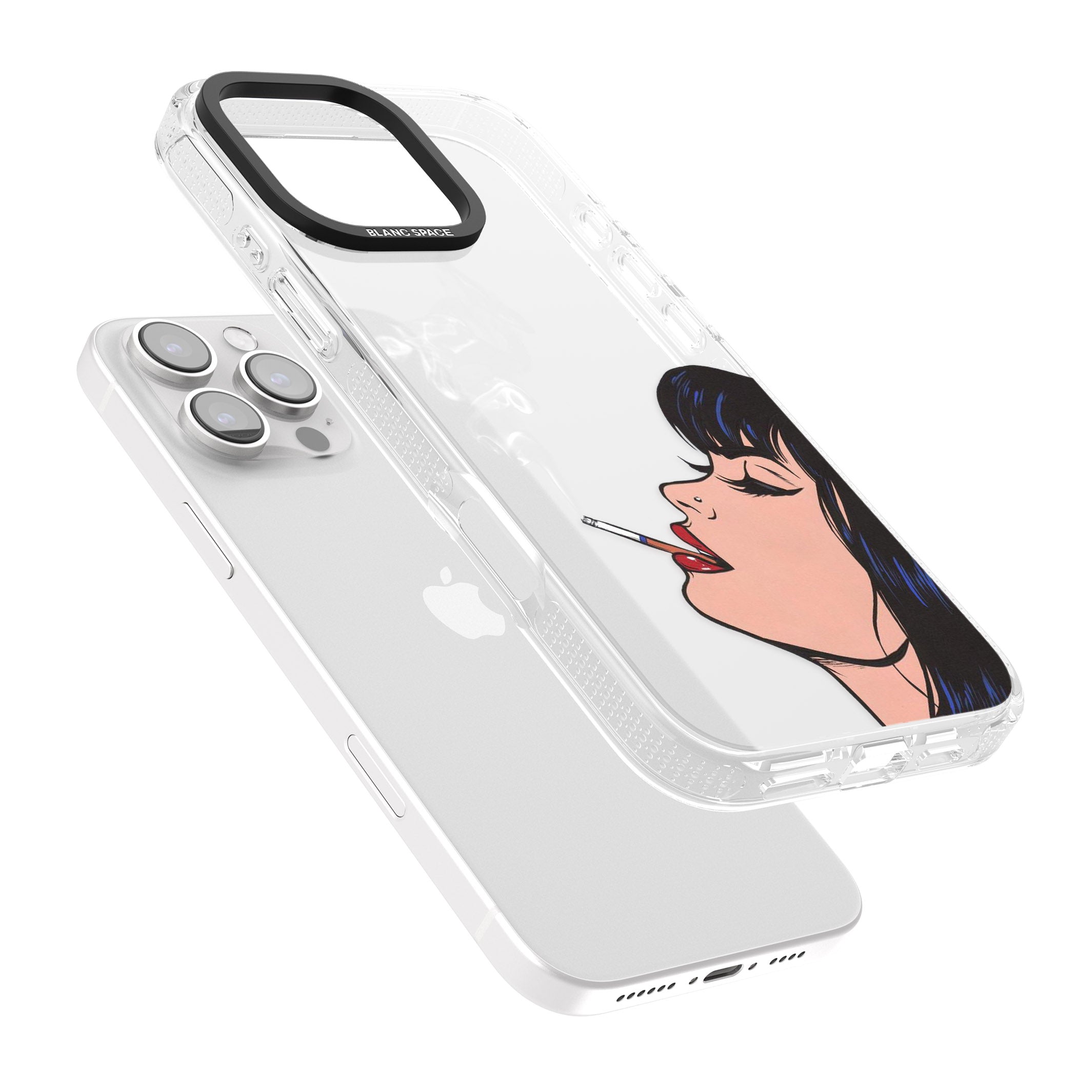 Stress Relief - Pop Art iPhone 16 Pro Max / 16 Pro Clear Case Impact Air - Blanc Space