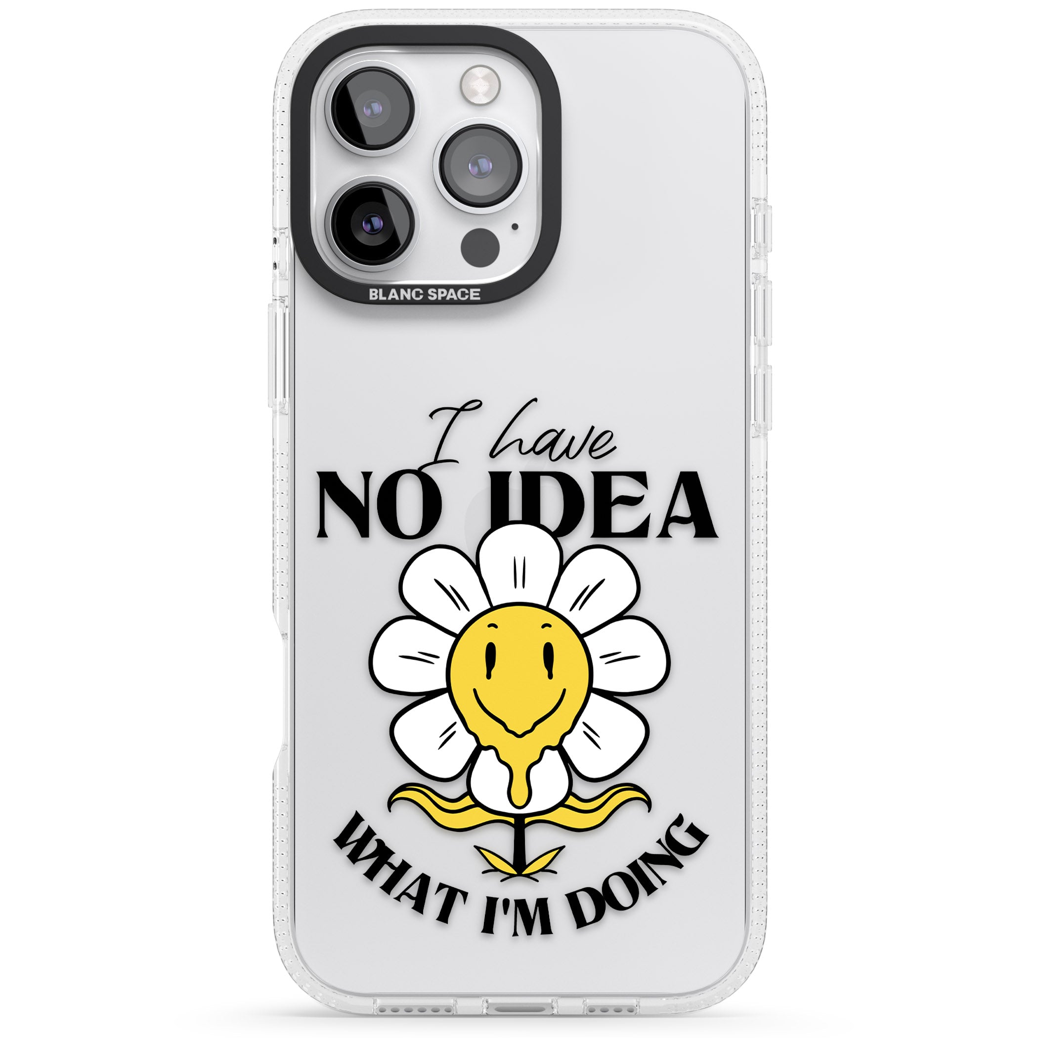 No Idea iPhone 16 Pro Max / 16 Pro Clear Case Impact Air - Blanc Space