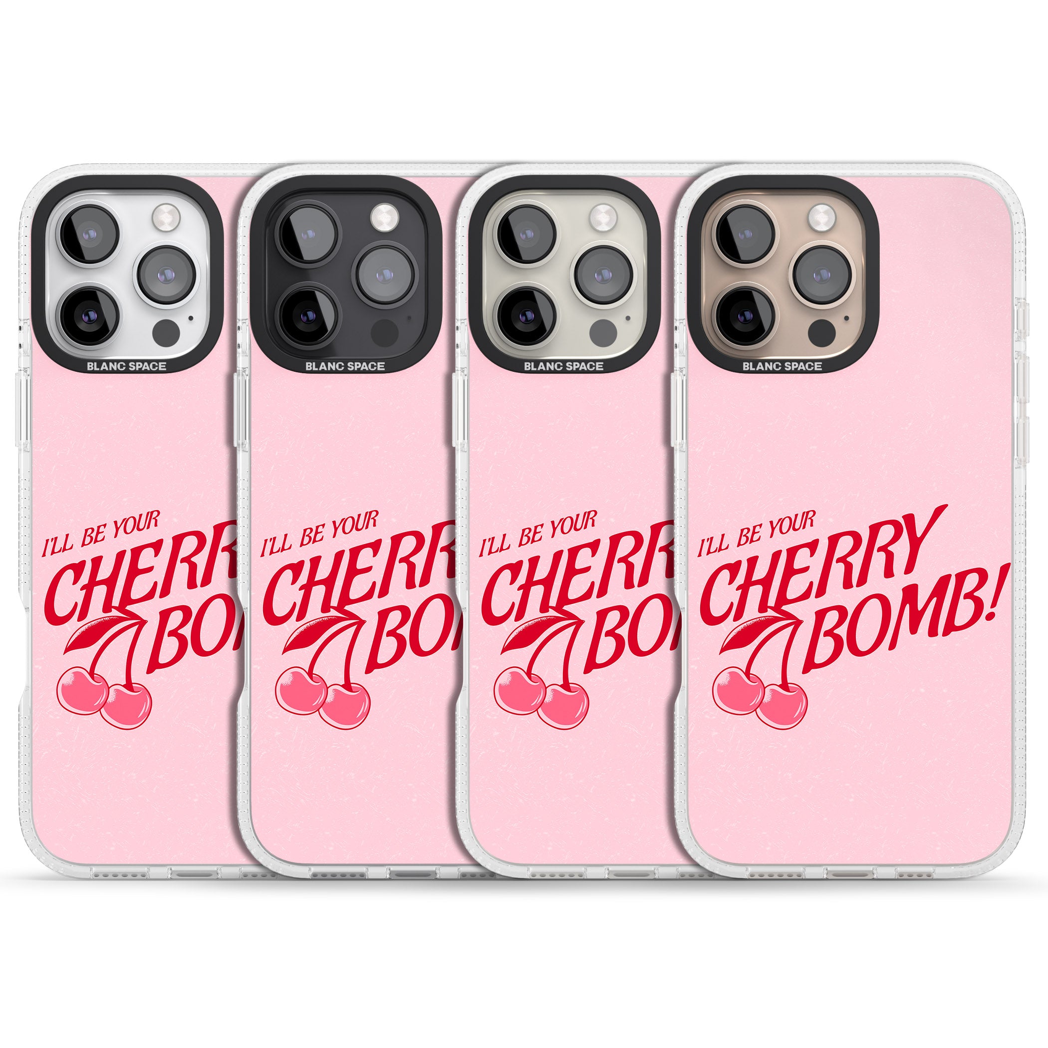 Your Cherry Bomb iPhone 16 Pro Max / 16 Pro Clear Case Impact Air - Blanc Space