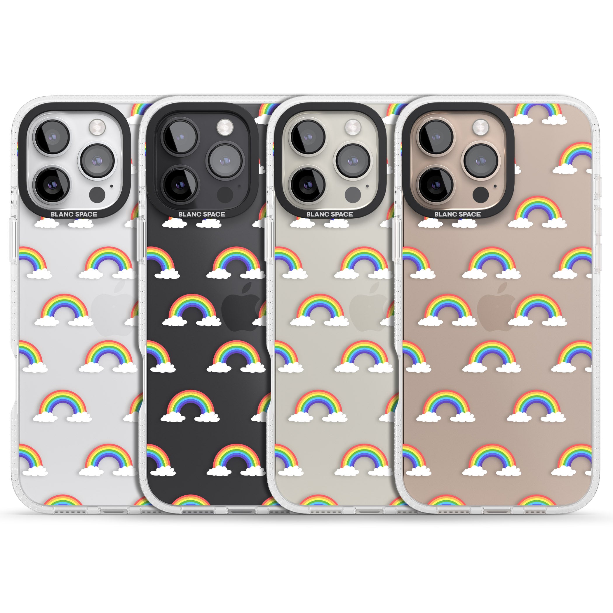Rainbow of possibilities iPhone 16 Pro Max / 16 Pro Clear Case Impact Air - Blanc Space