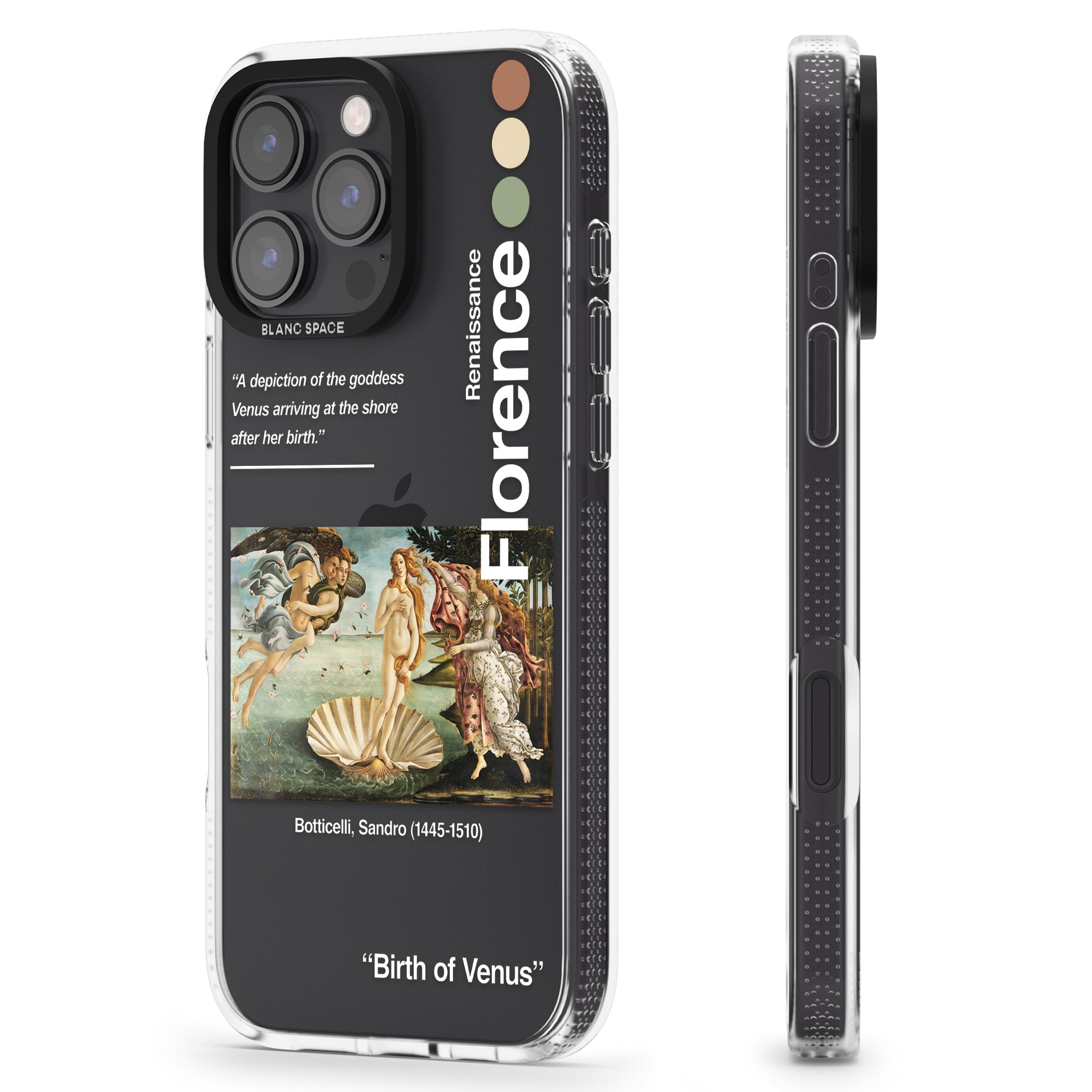 Birth of Venus iPhone 16 Pro Max / 16 Pro Clear Case Impact Air - Blanc Space