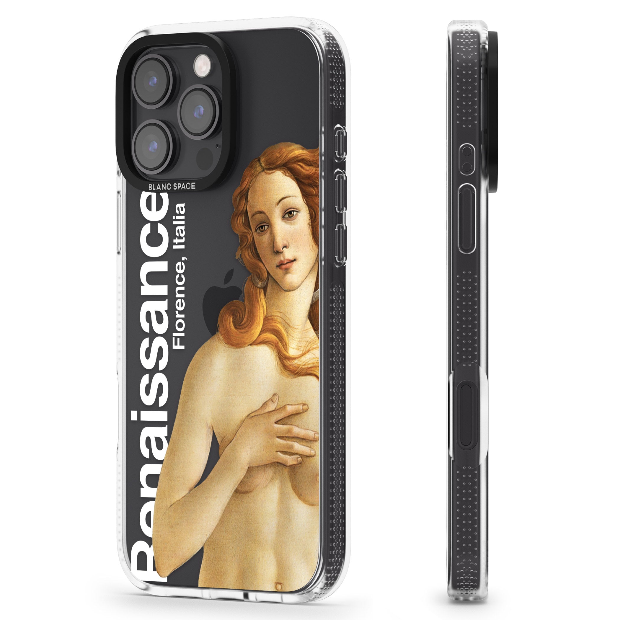 Florence Renaissance iPhone 16 Pro Max / 16 Pro Clear Case Impact Air - Blanc Space