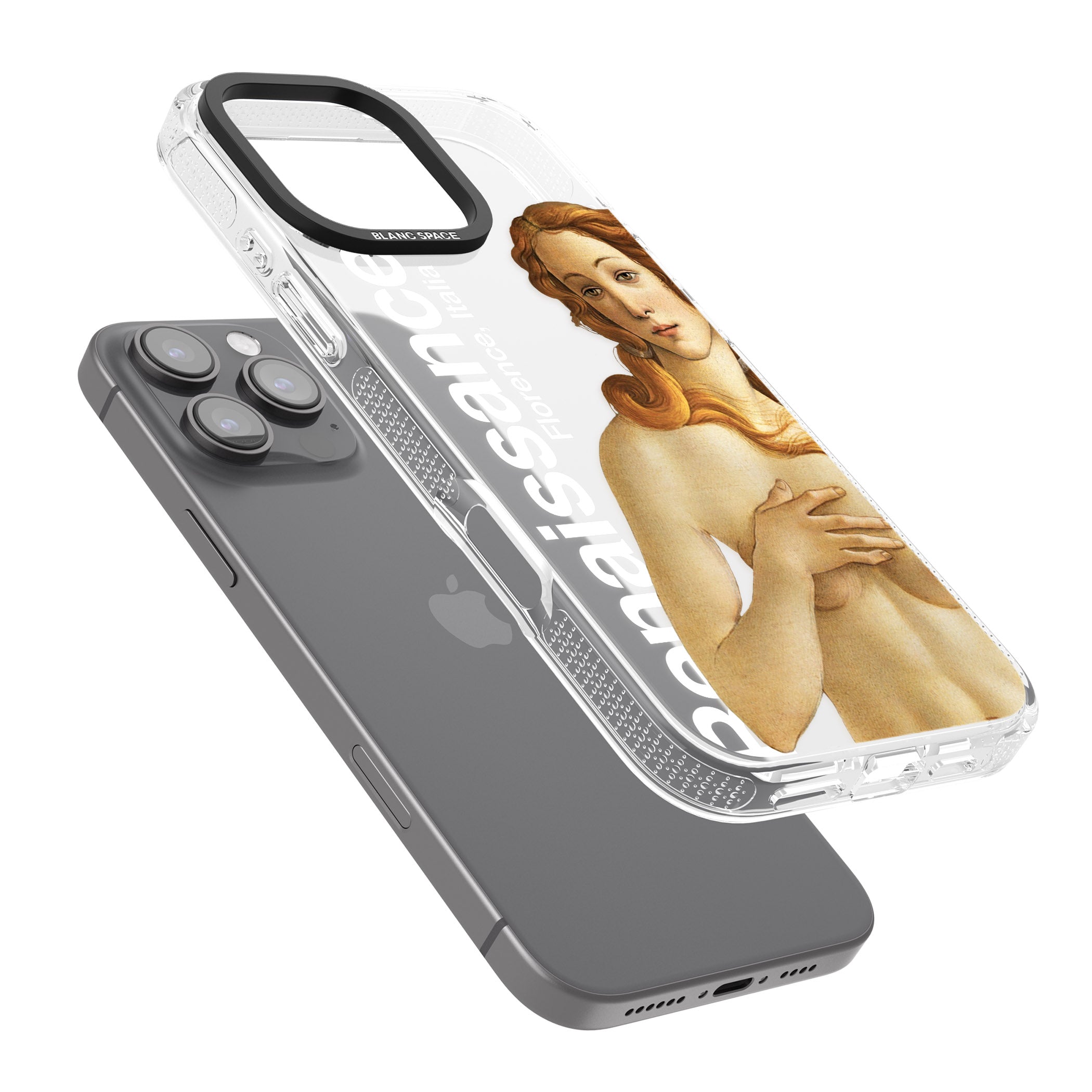 Florence Renaissance iPhone 16 Pro Max / 16 Pro Clear Case Impact Air - Blanc Space