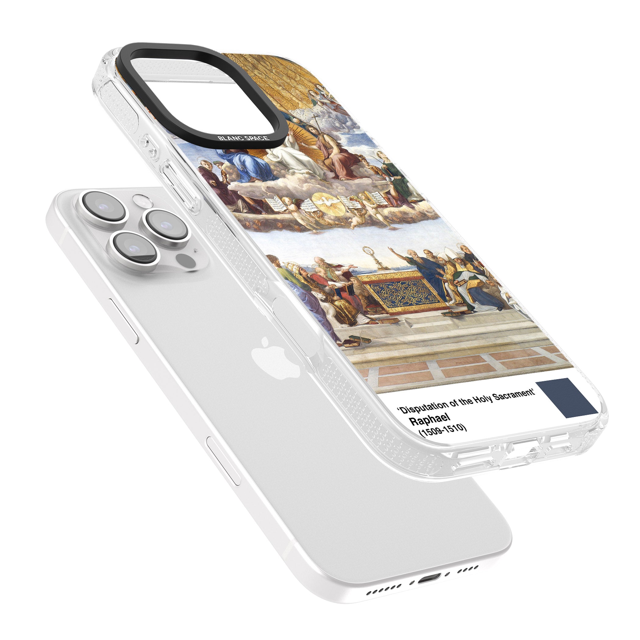 Disputation of the Holy Sacrament iPhone 16 Pro Max / 16 Pro Clear Case Impact Air - Blanc Space