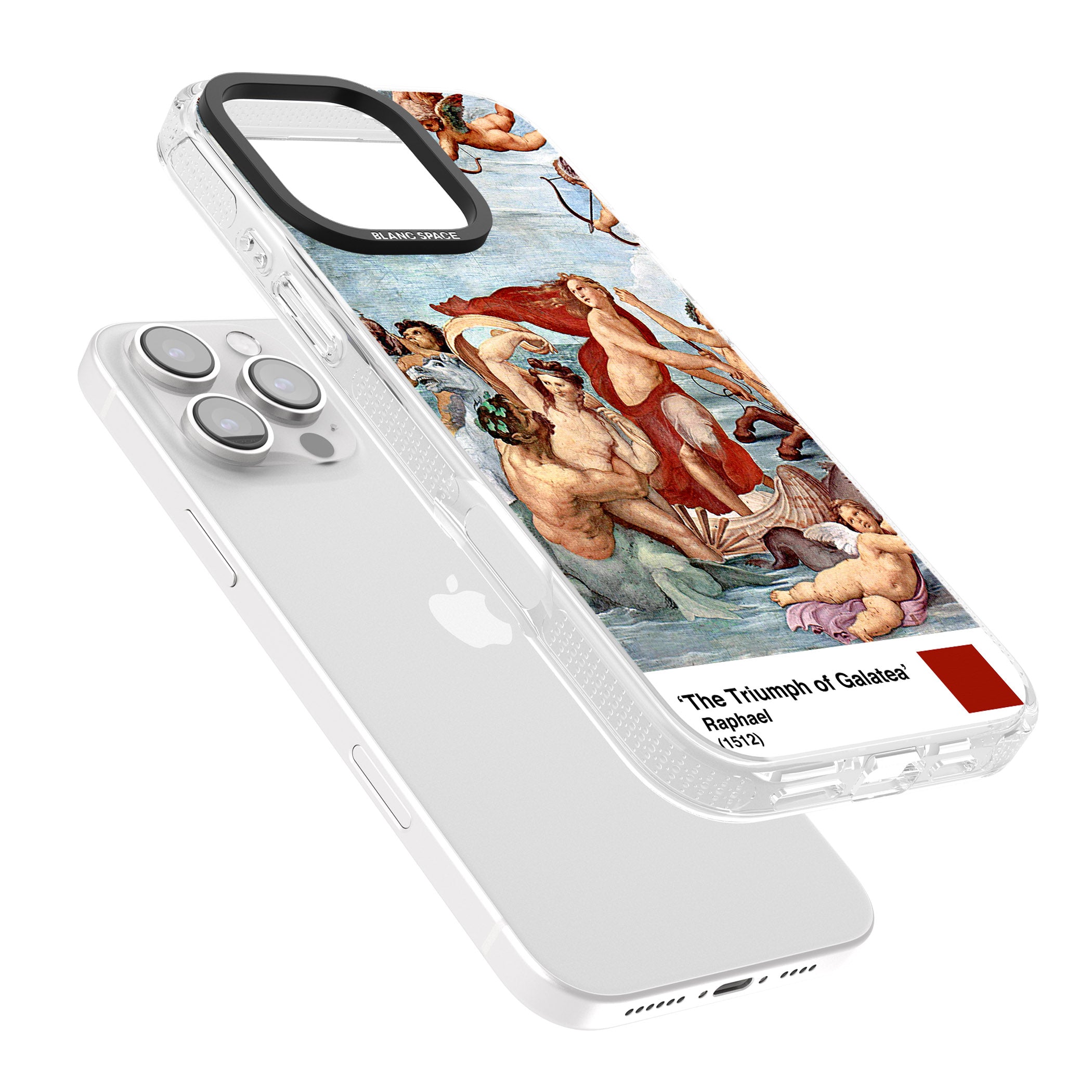 The Triumph of Galatea iPhone 16 Pro Max / 16 Pro Clear Case Impact Air - Blanc Space