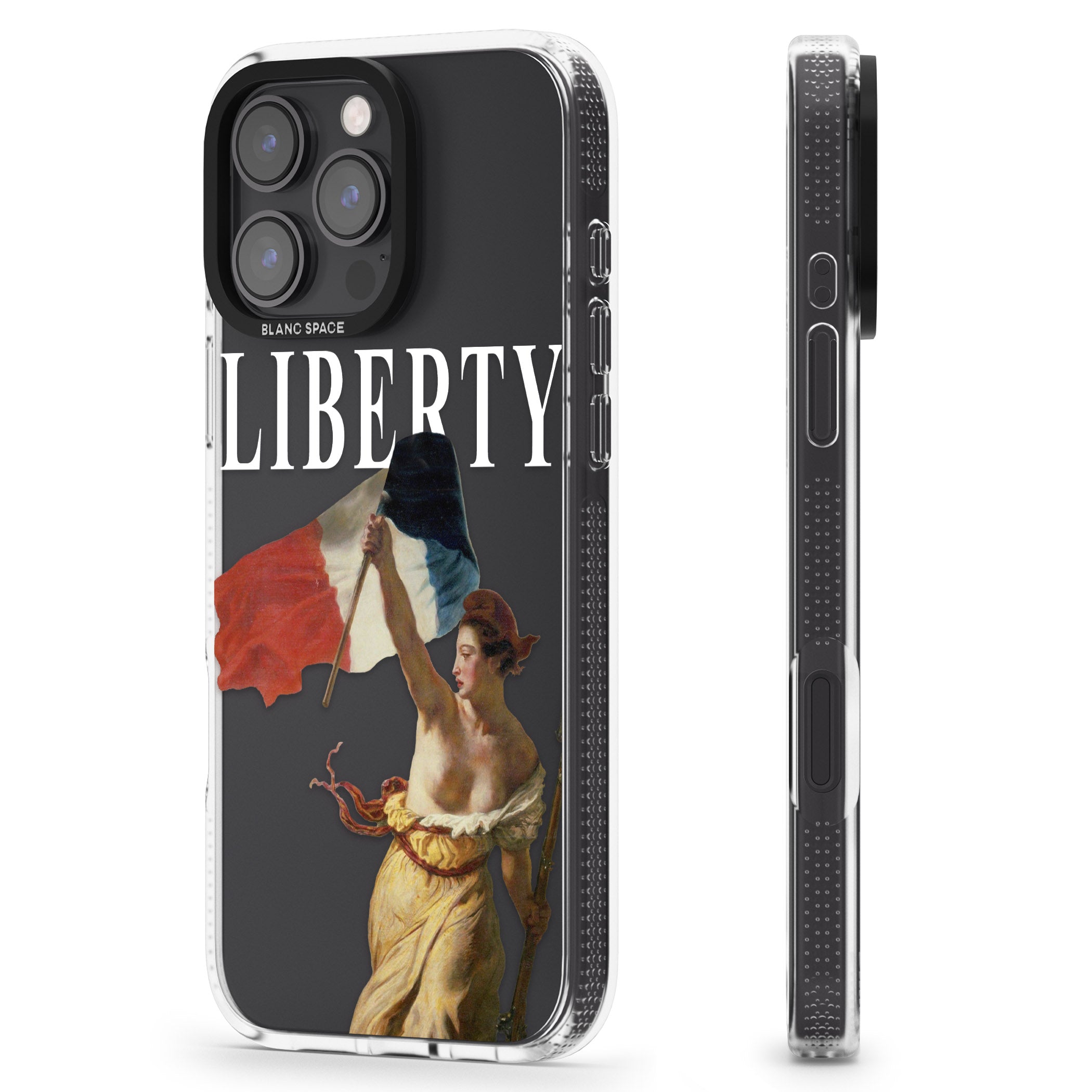 Liberty iPhone 16 Pro Max / 16 Pro Clear Case Impact Air - Blanc Space