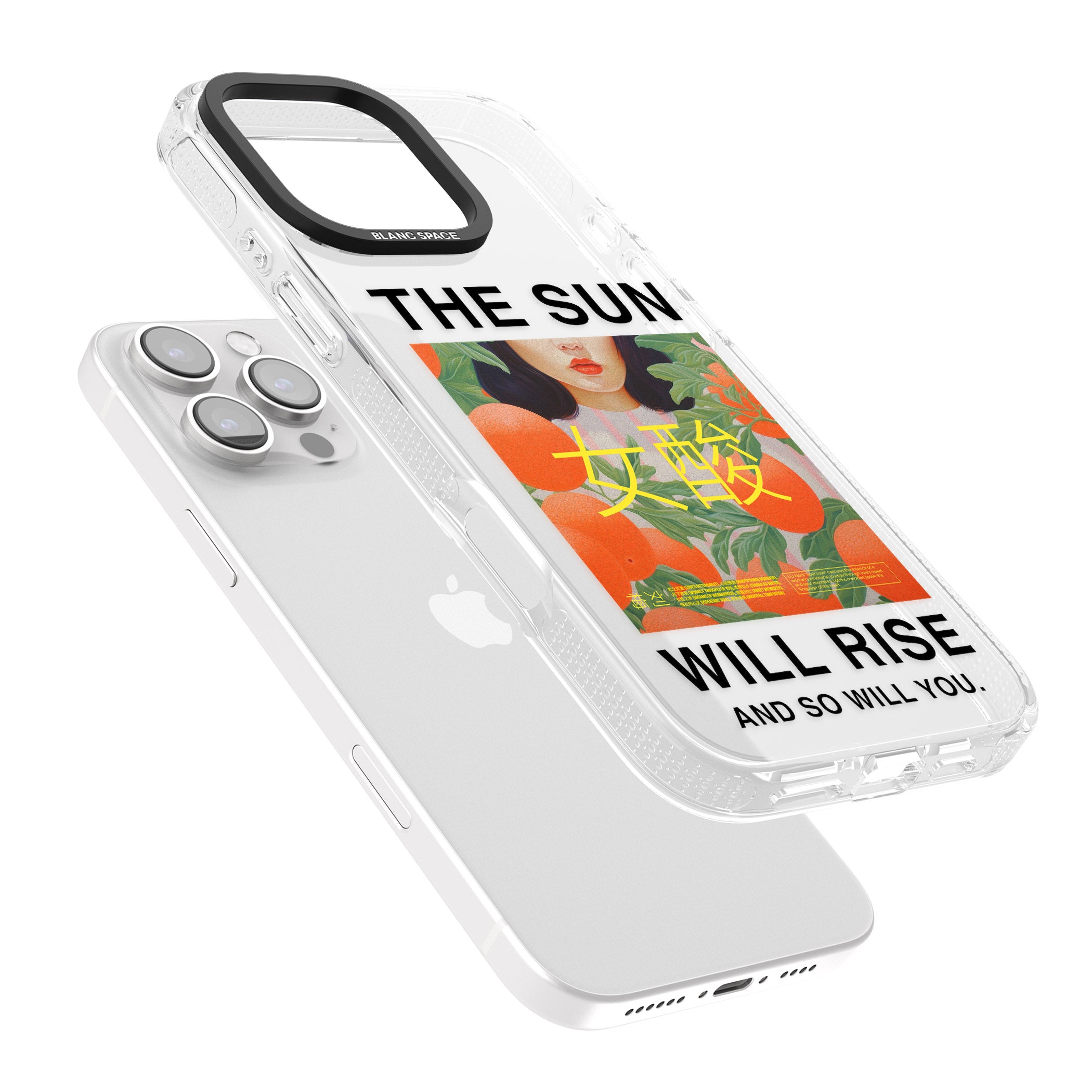 The Sun Will Rise iPhone 16 Pro Max / 16 Pro Clear Case Impact Air - Blanc Space