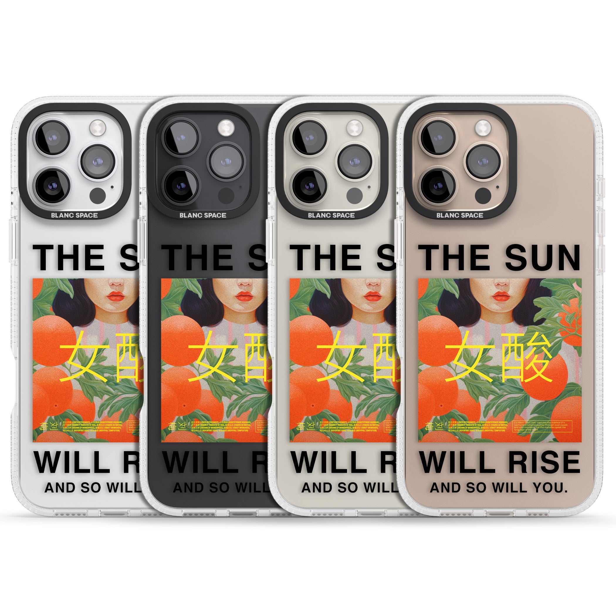 The Sun Will Rise iPhone 16 Pro Max / 16 Pro Clear Case Impact Air - Blanc Space