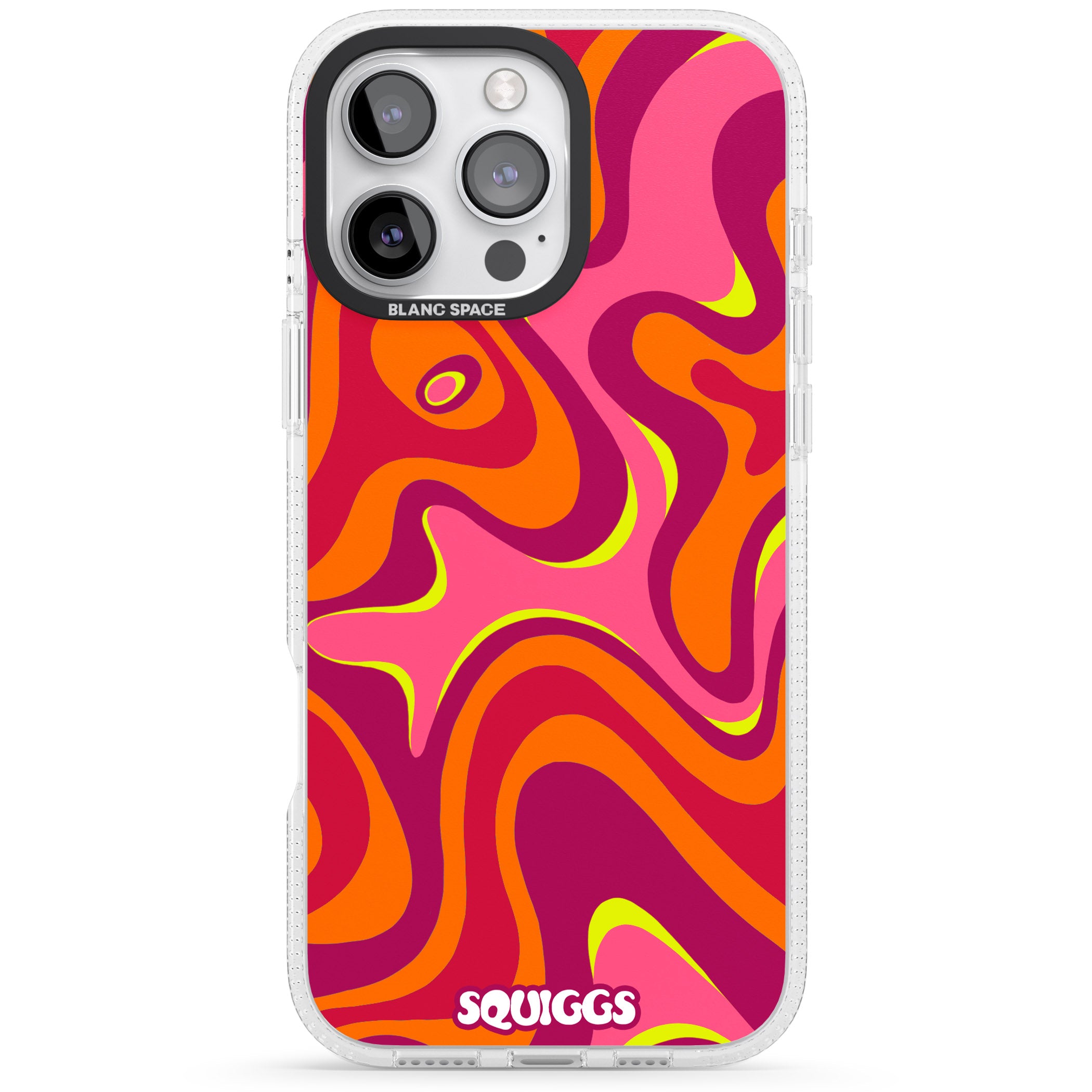 Hot Lava iPhone 16 Pro Max / 16 Pro Clear Case Impact Air - Blanc Space