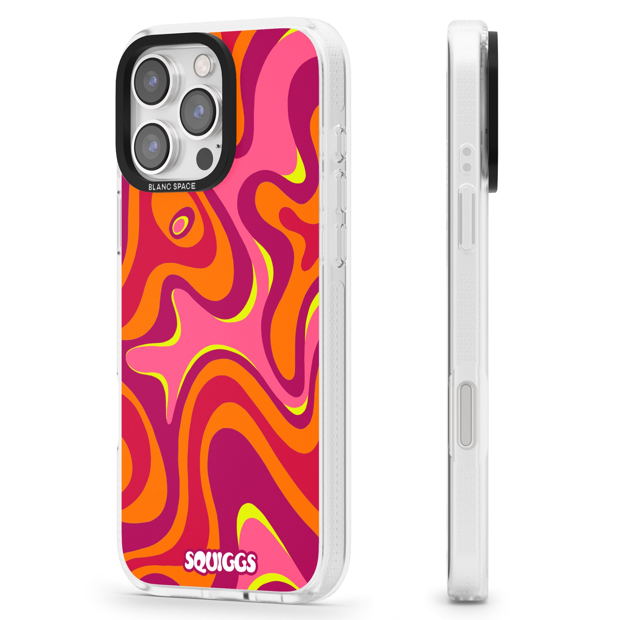 Hot Lava iPhone 16 Pro Max / 16 Pro Clear Case Impact Air - Blanc Space