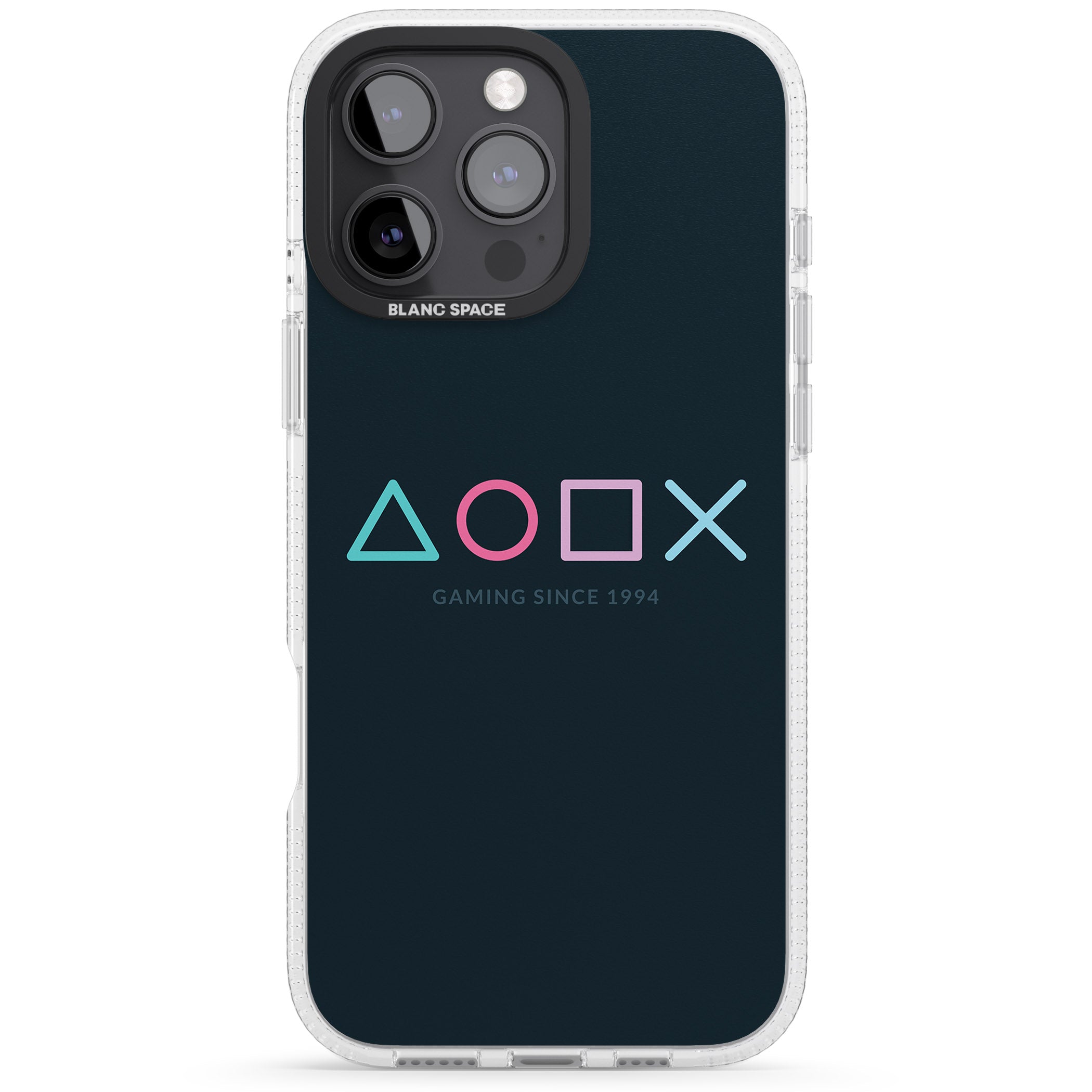 Gaming Since 1994 Station iPhone 16 Pro Max / 16 Pro Clear Case Impact Air - Blanc Space