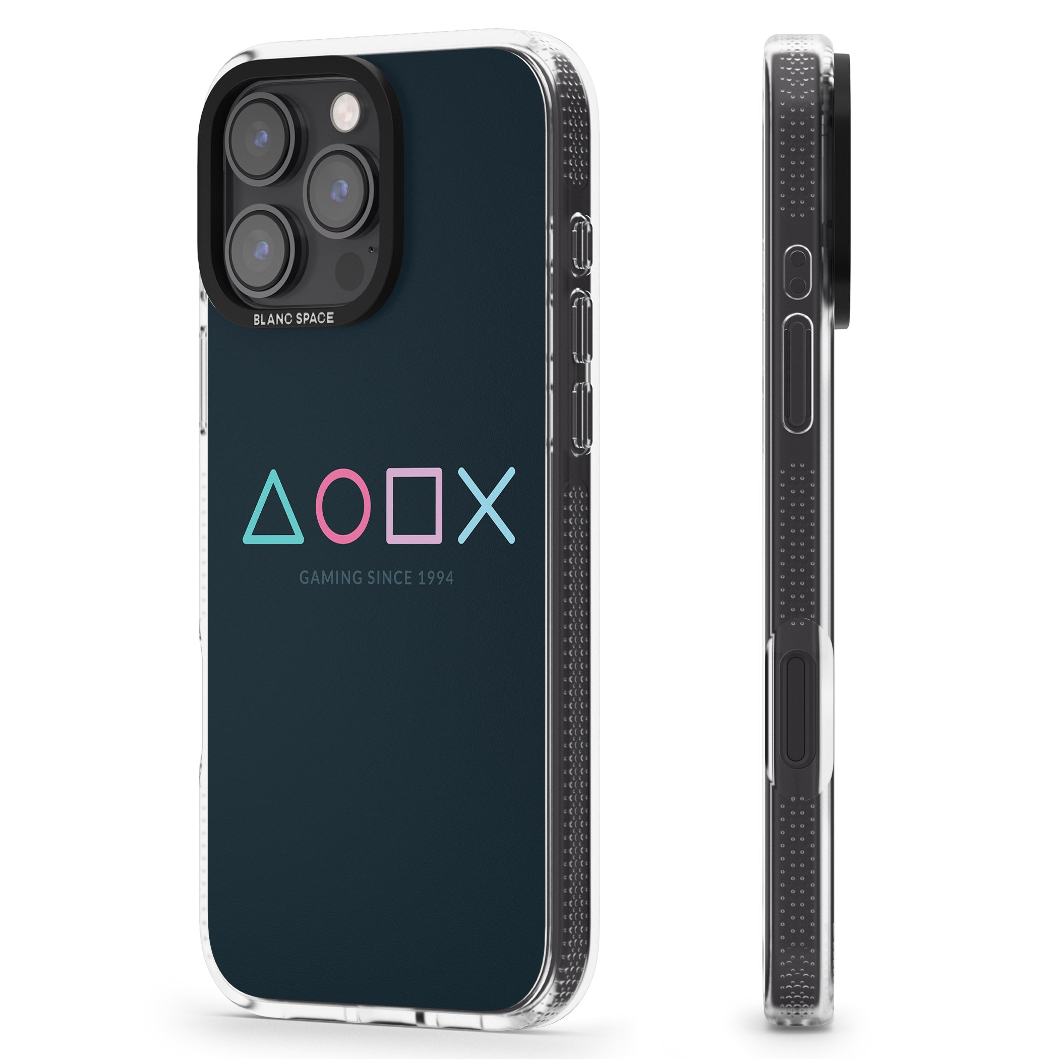 Gaming Since 1994 Station iPhone 16 Pro Max / 16 Pro Clear Case Impact Air - Blanc Space