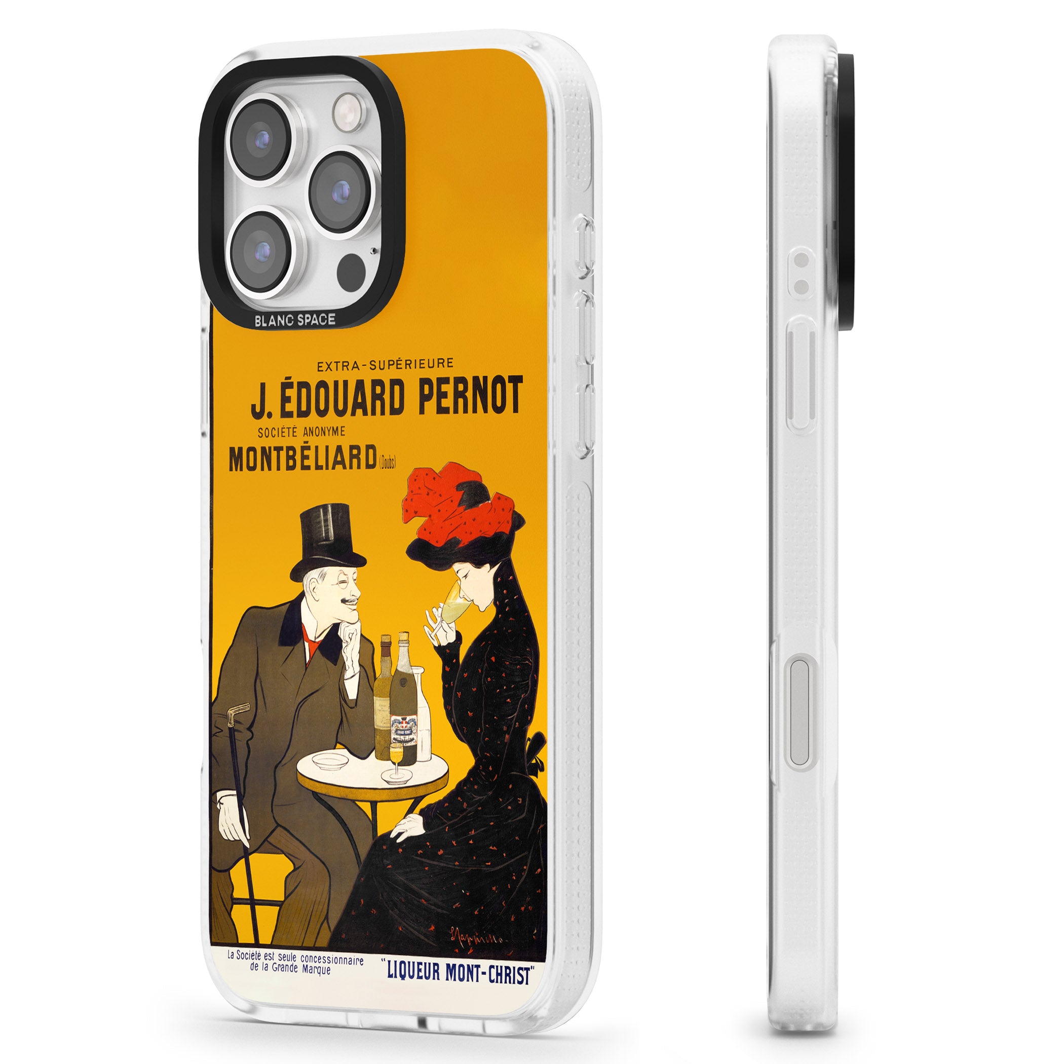 Absinthe, J.Edouard Pernot Poster iPhone 16 Pro Max / 16 Pro Clear Case Impact Air - Blanc Space
