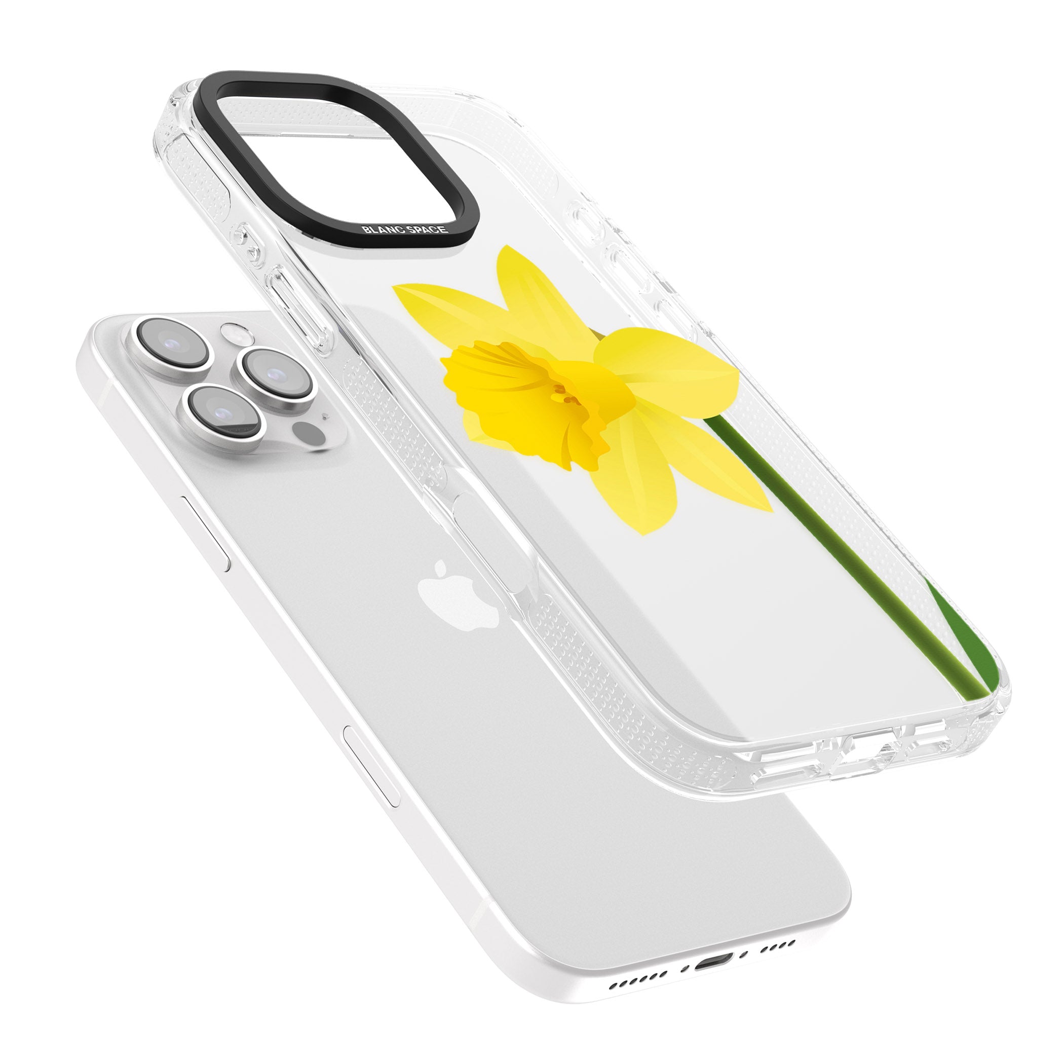 Daffodil iPhone 16 Pro Max / 16 Pro Clear Case Impact Air - Blanc Space