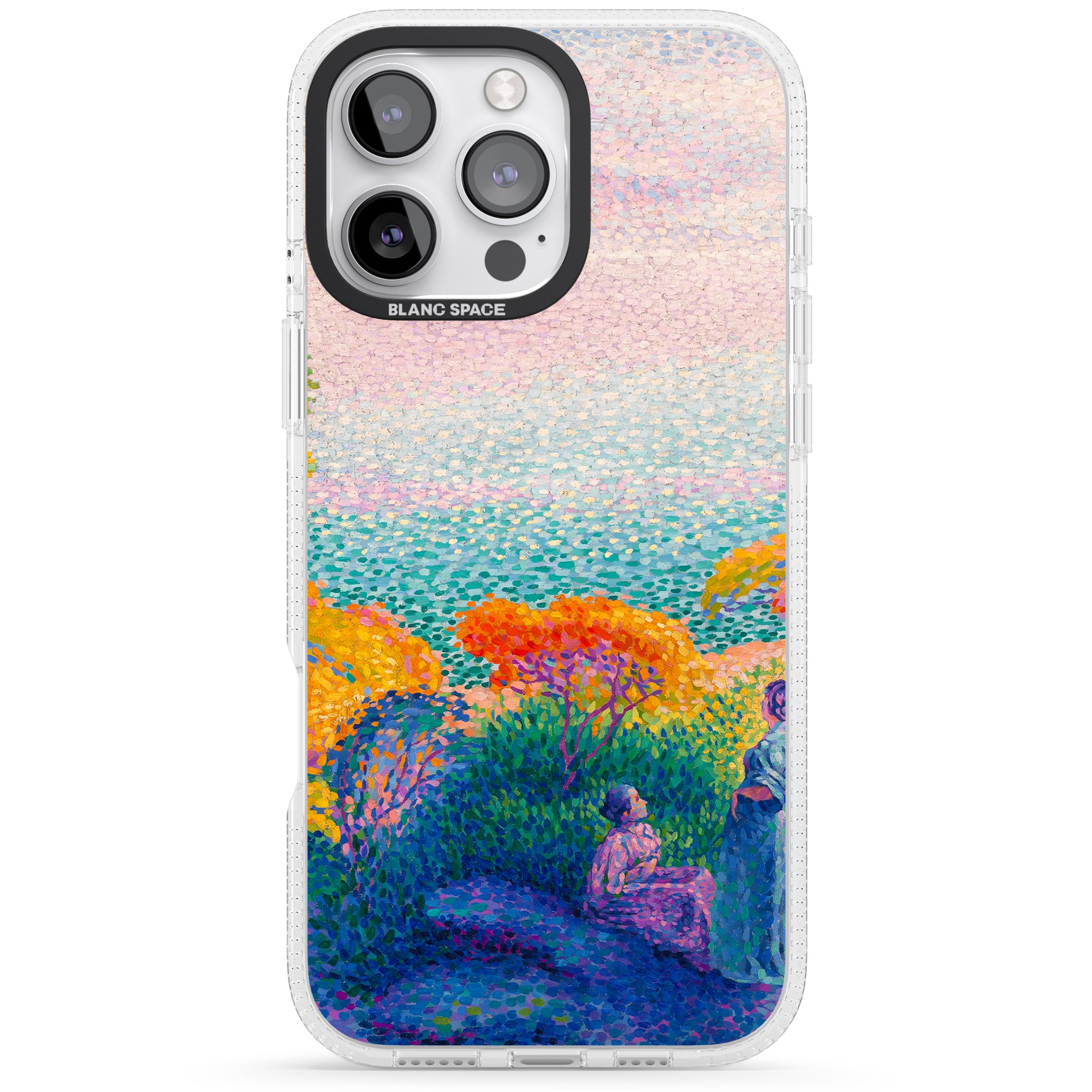 Meadow Lake iPhone 16 Pro Max / 16 Pro Clear Case Impact Air - Blanc Space