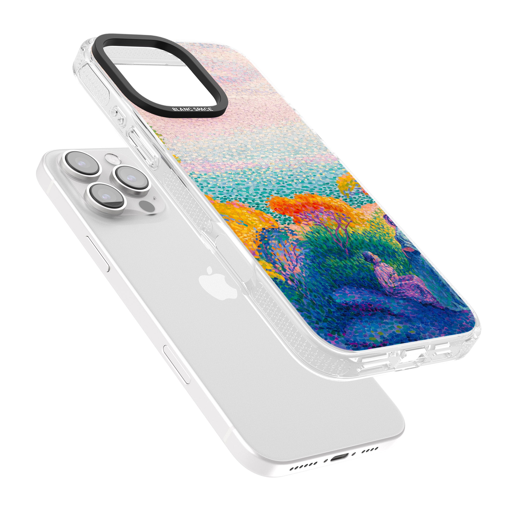 Meadow Lake iPhone 16 Pro Max / 16 Pro Clear Case Impact Air - Blanc Space