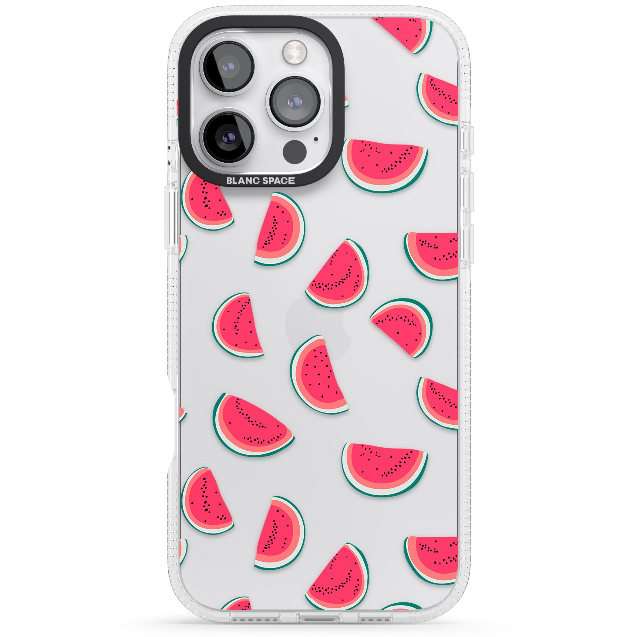 Watermelon Slices - Clear iPhone 16 Pro Max / 16 Pro Clear Case Impact Air - Blanc Space