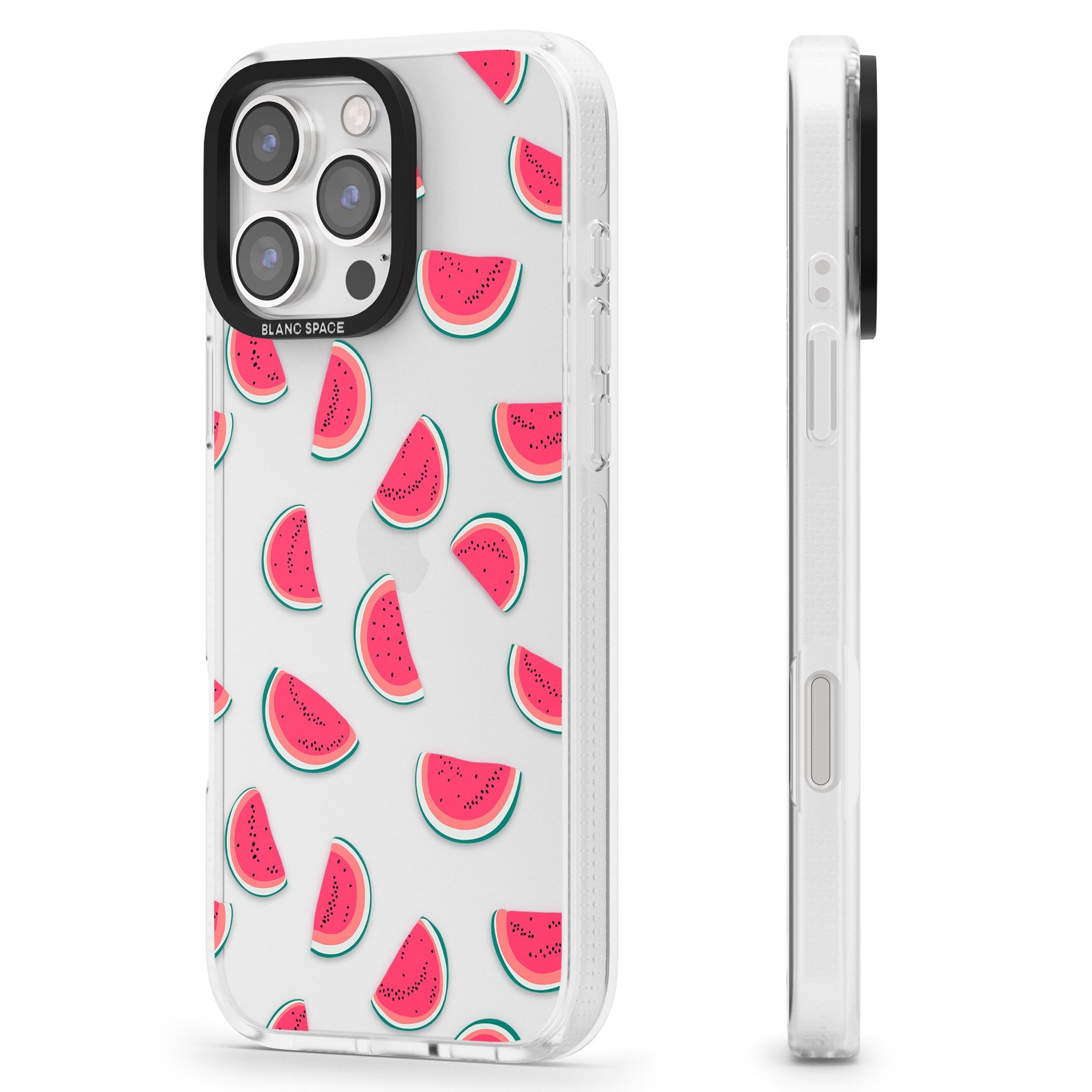 Watermelon Slices - Clear iPhone 16 Pro Max / 16 Pro Clear Case Impact Air - Blanc Space