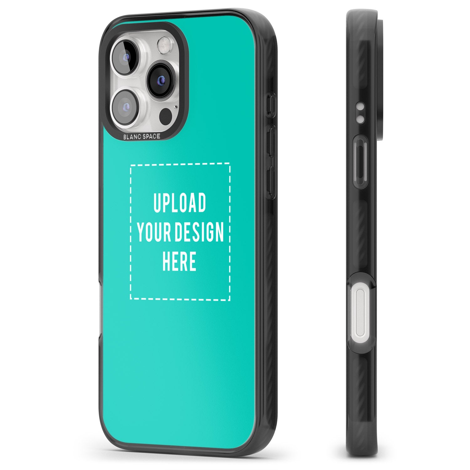 iPhone 16 Pro Max Personalise Your Own Design Black Impact Phone Case