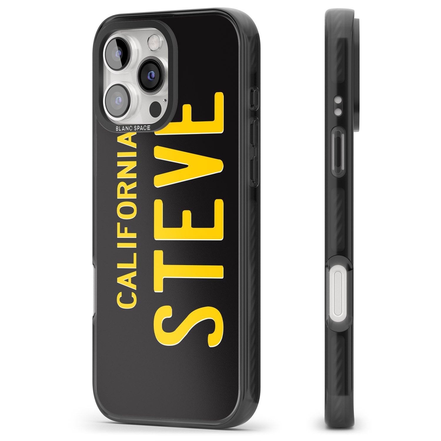 iPhone 16 Pro Max Vintage California License Plate Black Impact Phone Case