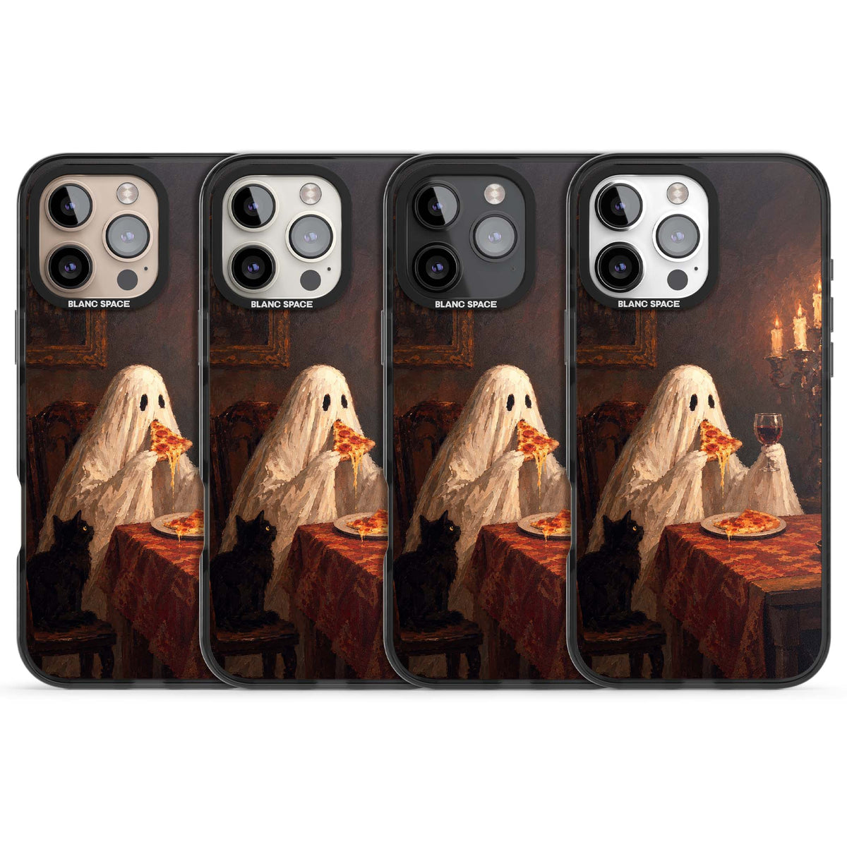 Lonely Night In art iPhone case | Black Impact Magsafe case for iPhone 16 Pro, iPhone 16 Pro Max