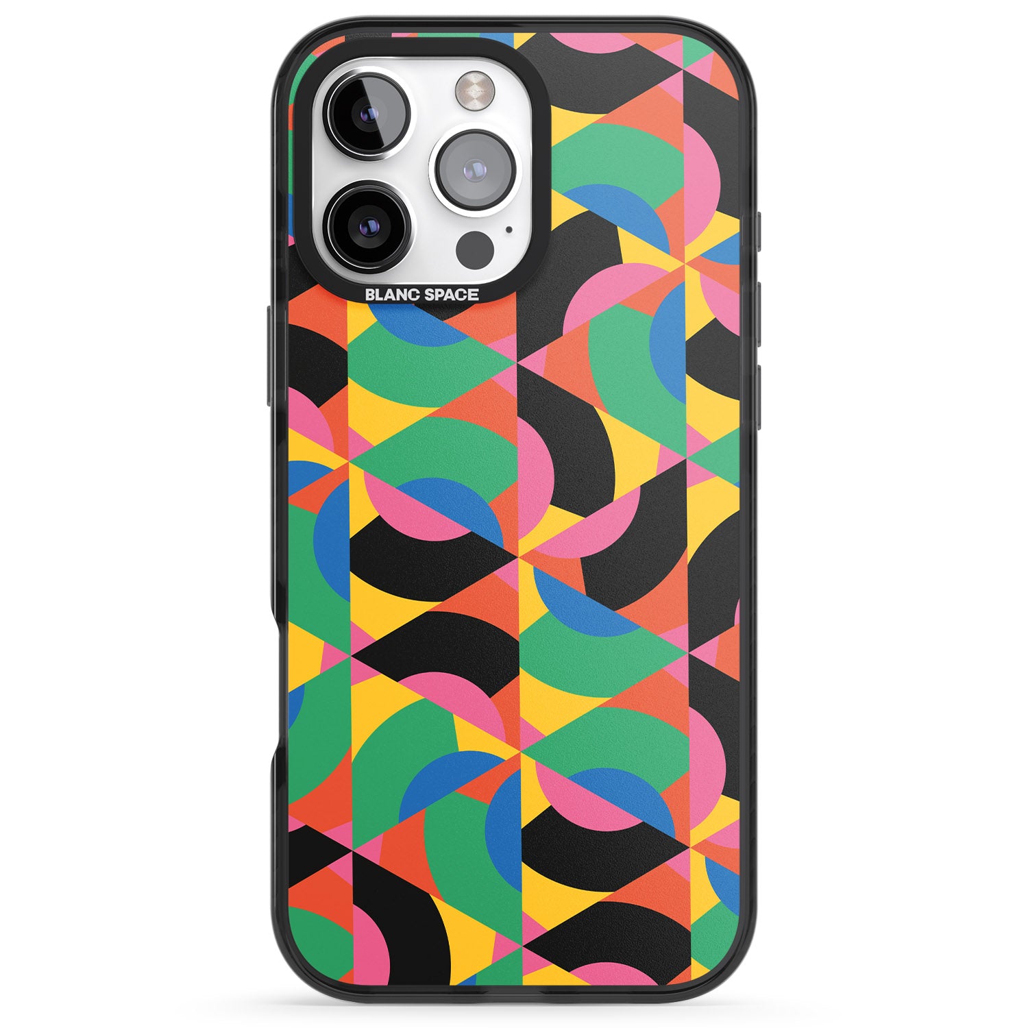 iPhone 16 Pro Max Abstract Carnival Black Impact Phone Case