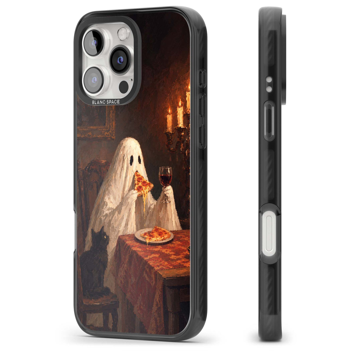 Lonely Night In art iPhone case | Black Impact case for iPhone 16 Pro, iPhone 16 Pro Max