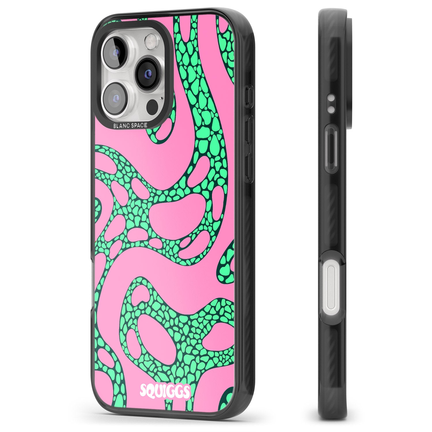iPhone 16 Pro Max Alien Glow Black Impact Phone Case