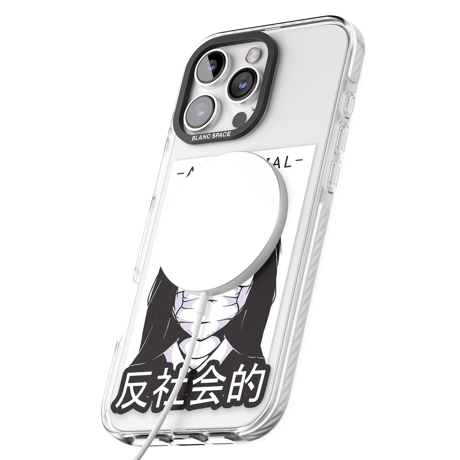 iPhone 16 Pro Max Anti-Social Black Impact Phone Case