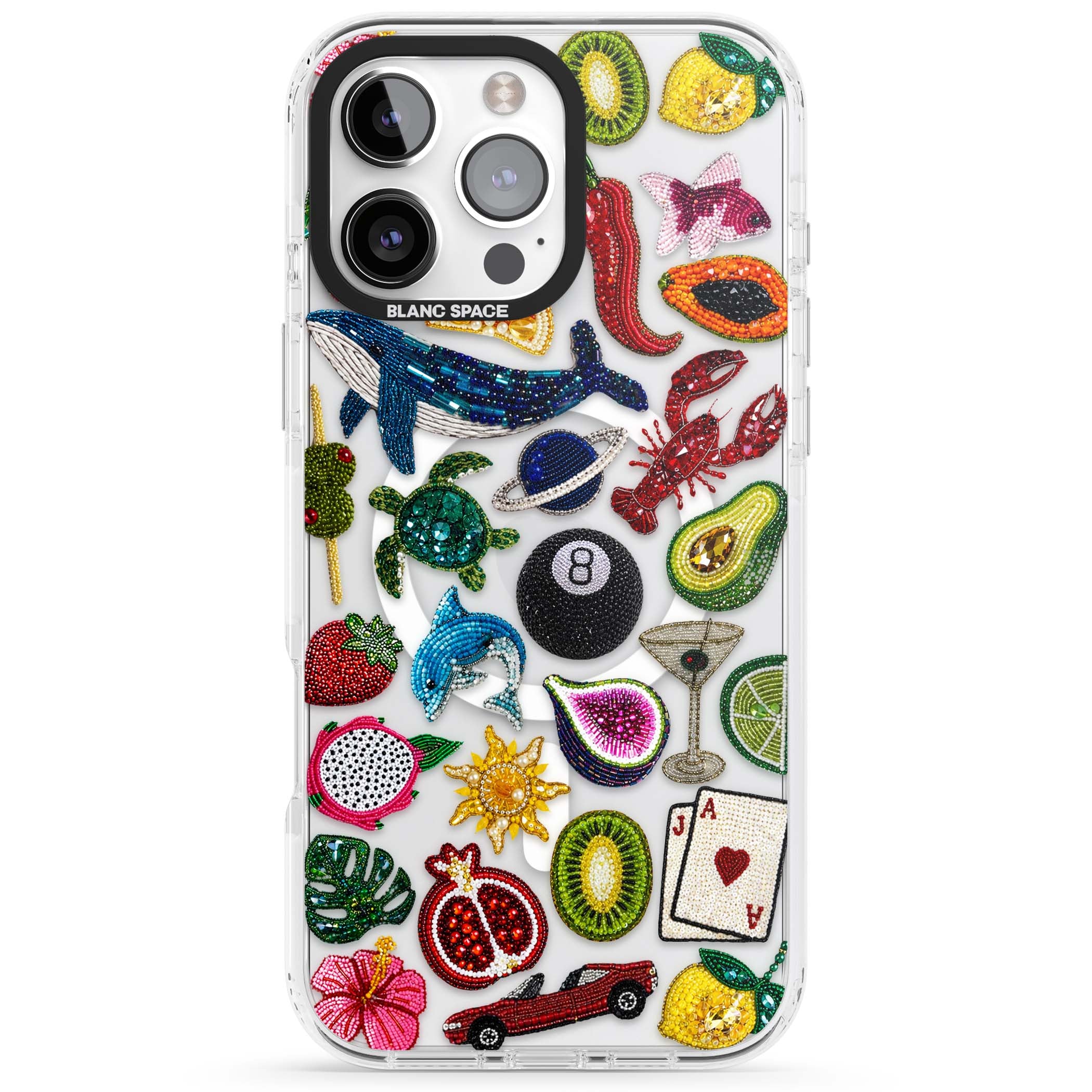 Beaded Mix cute iPhone case | Impact Magsafe case for iPhone 16 Pro, iPhone 16 Pro Max