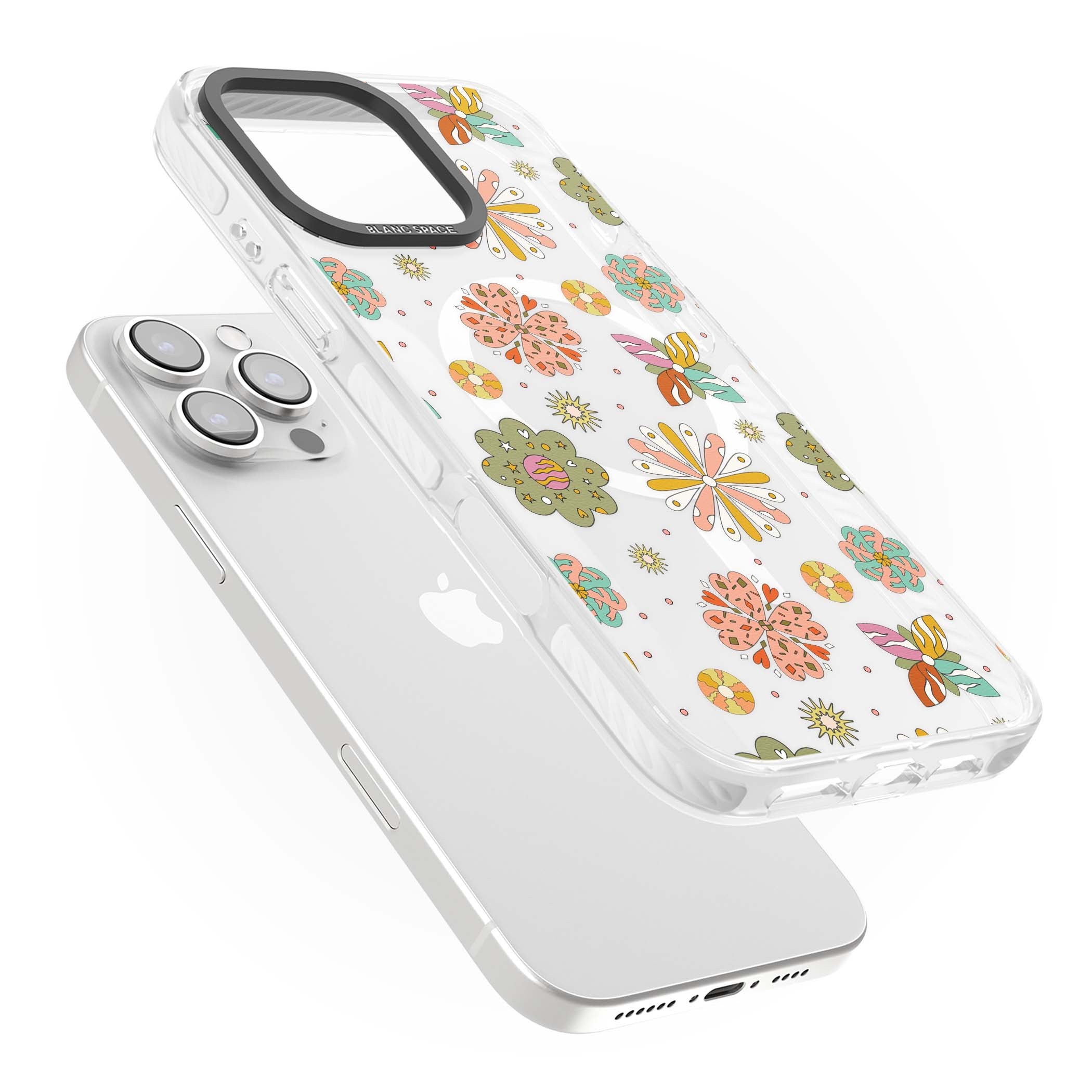 Elevate Your Phone'S Style With This Boho Celestial Sun & Eye Phone Case, Featuring A Mystical Blend Of Suns, All-Seeing Eyes, Butterflies, Stars, And