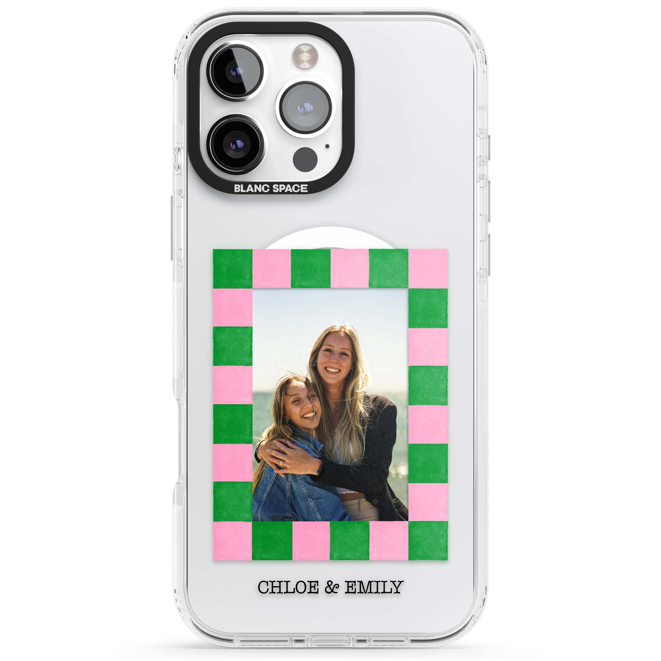 Riviera Check Photo cute iPhone case | Impact Magsafe case for iPhone 16 Pro, iPhone 16 Pro Max