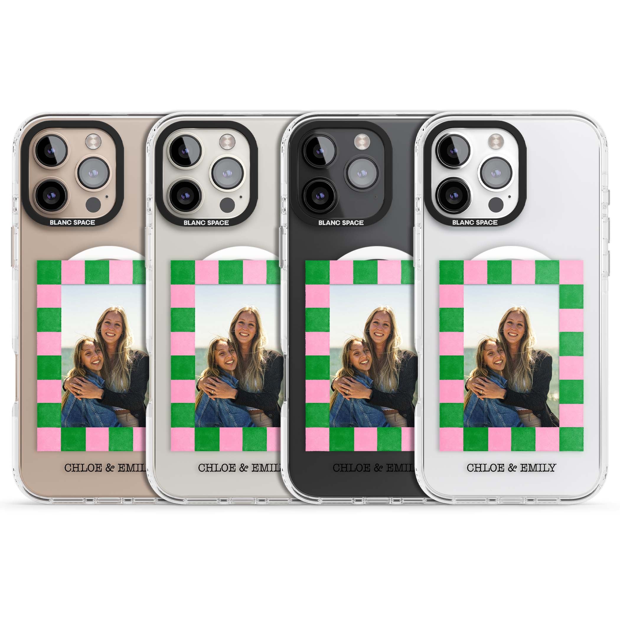 Riviera Check Photo cute iPhone case | Impact Magsafe case for iPhone 16 Pro, iPhone 16 Pro Max