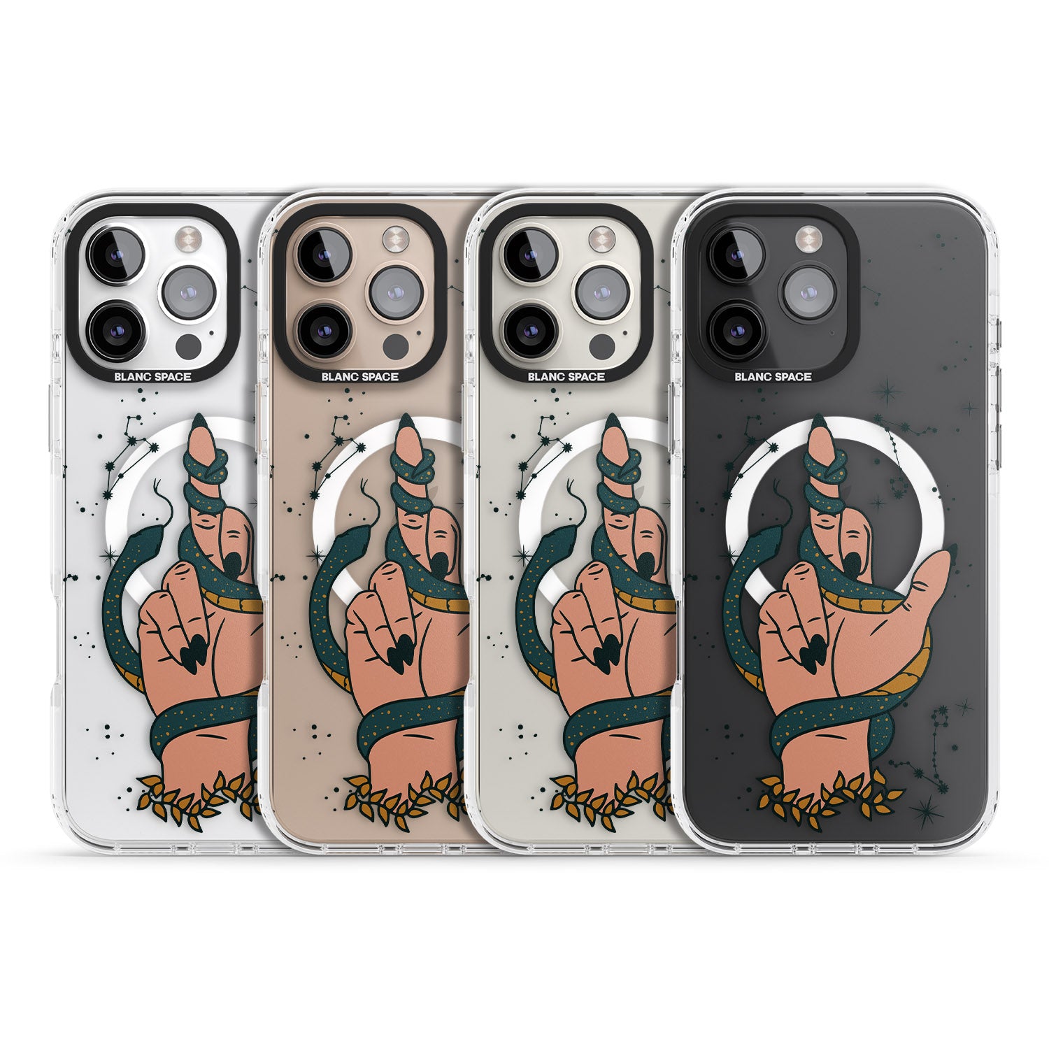 iPhone 16 Pro Max Snakes, Stars and Cynicism Black Impact Phone Case