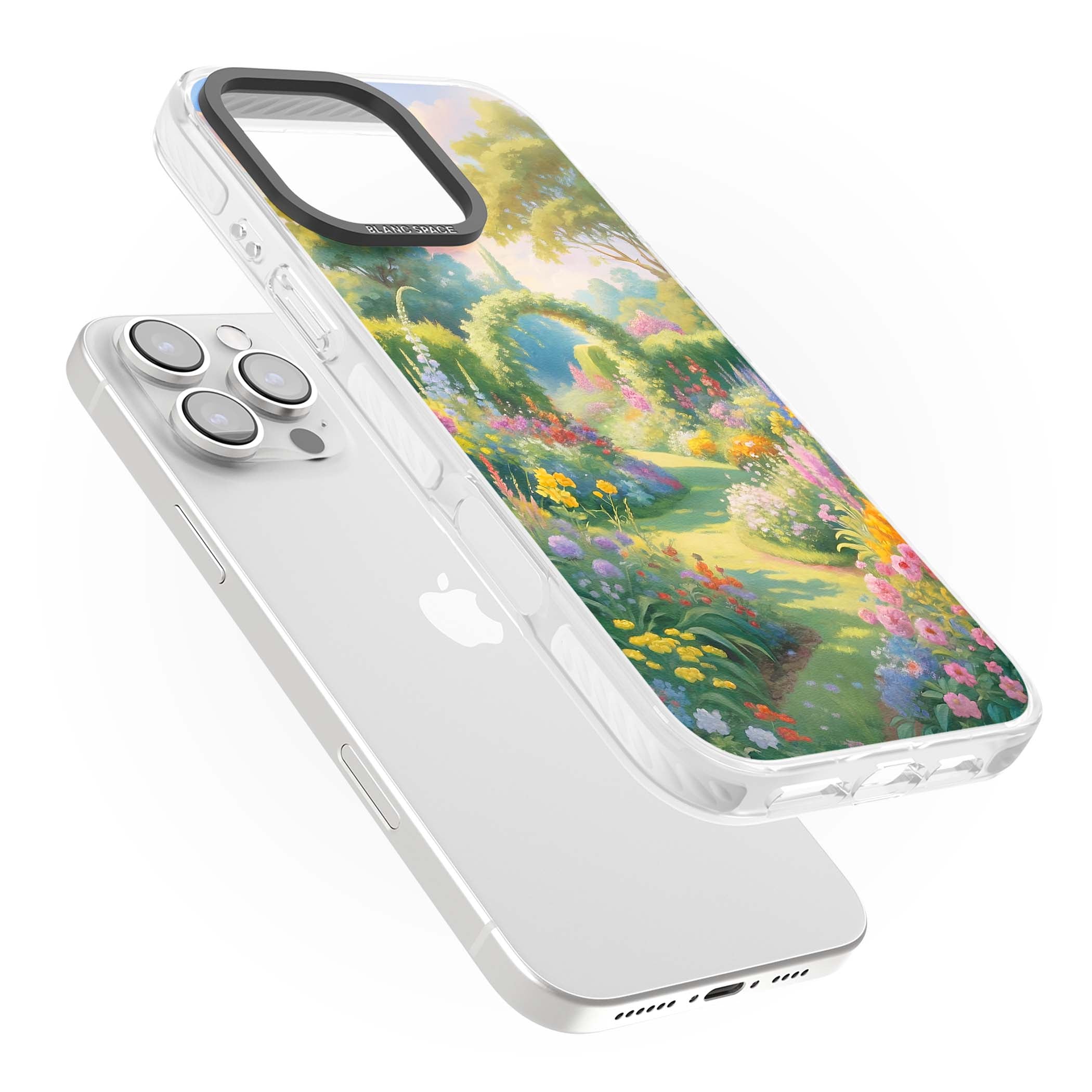 The Painter's Garden floral iPhone case | Clear Impact case for iPhone 16 Pro, iPhone 16 Pro Max