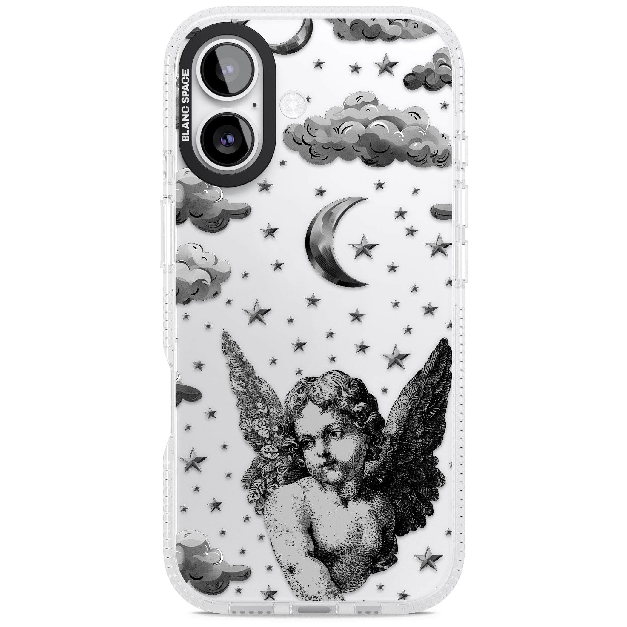 Celestial Cherub iPhone 17 Impact Air Clear Phone Case