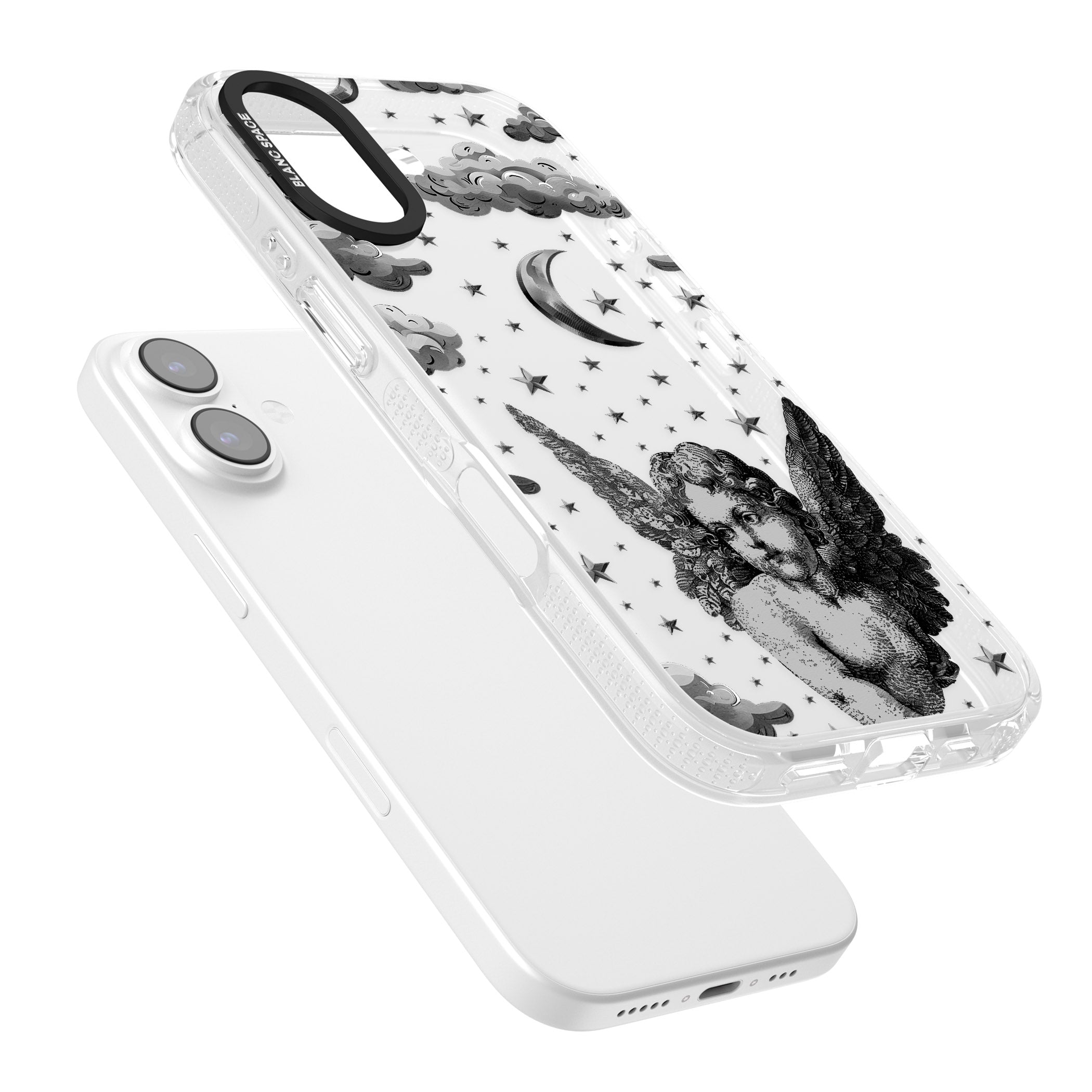 Celestial Cherub iPhone 17 Impact Air Clear Phone Case Colours