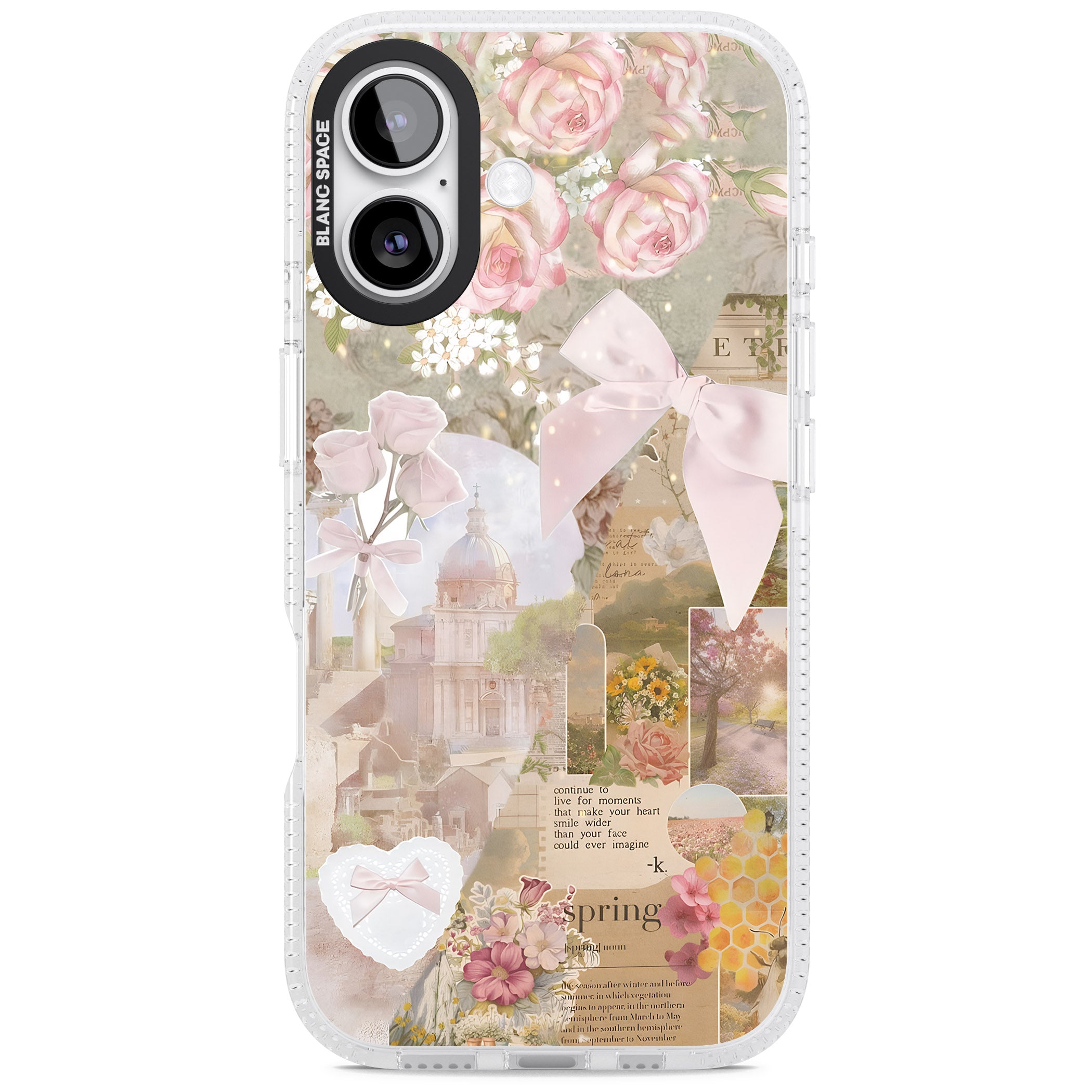 Coquette Collage iPhone 17 Impact Air Clear Phone Case